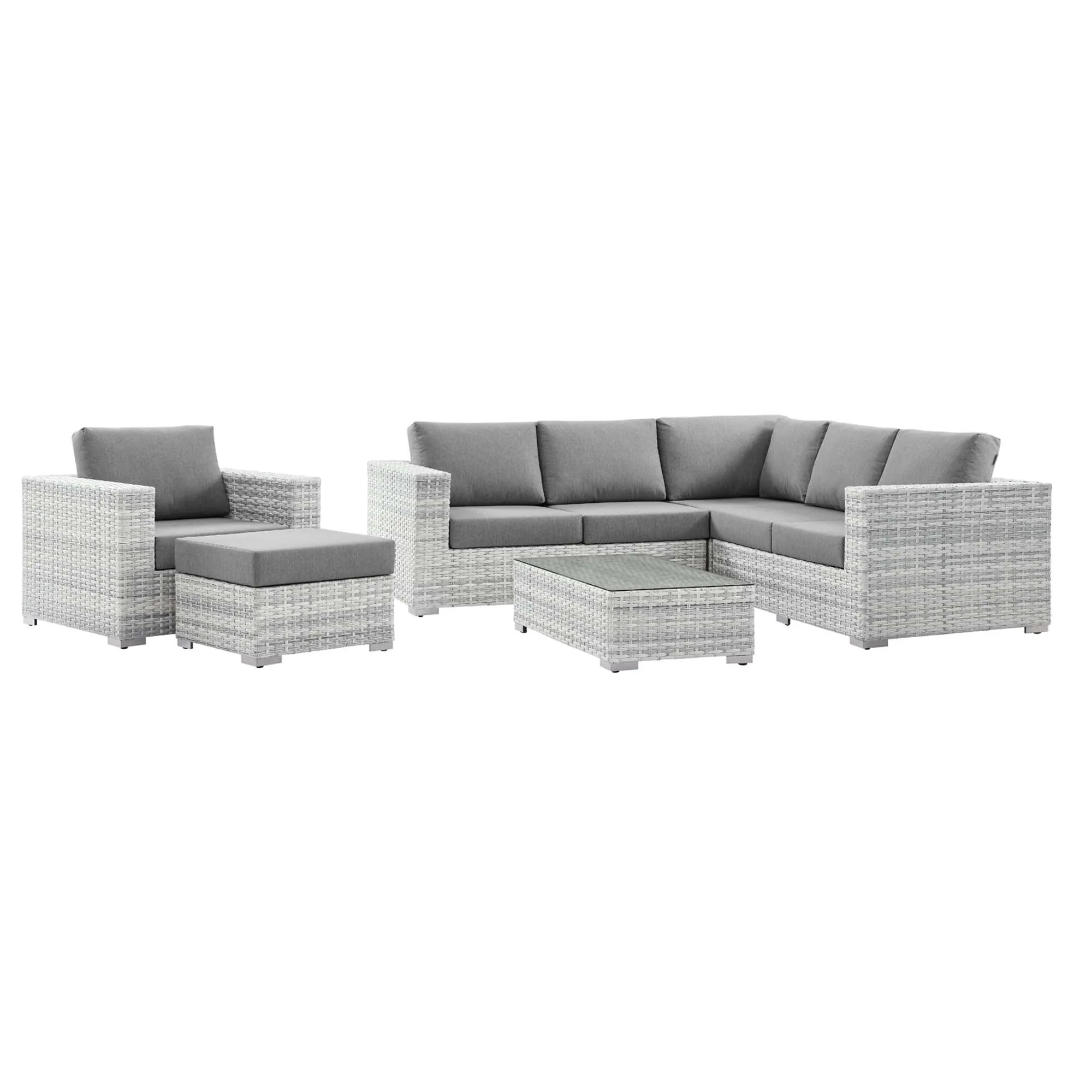 Convene 6-Piece Outdoor Patio Sectional Set by Modway