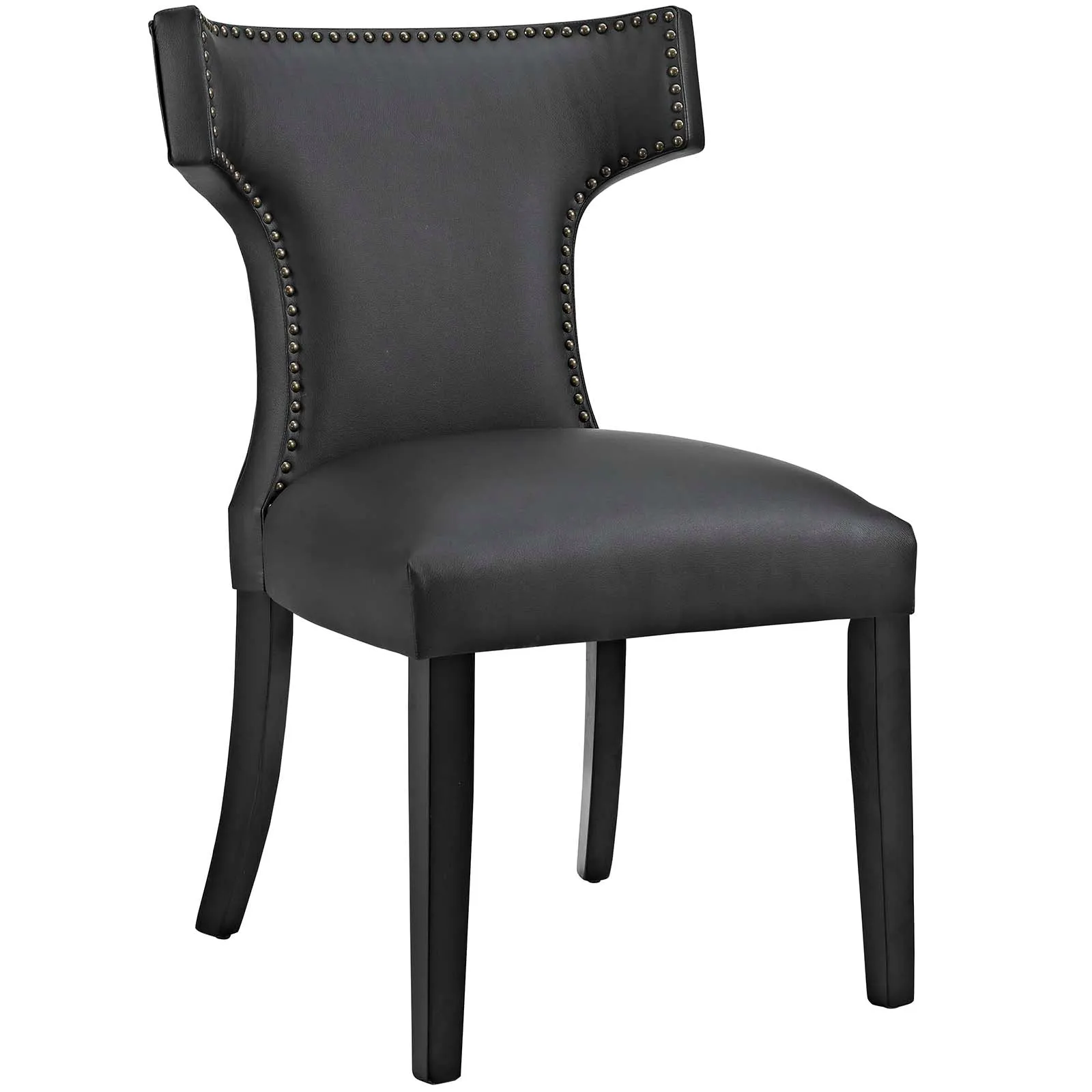 Curve Dining Side Chair Vinyl Set of 2 by Modway