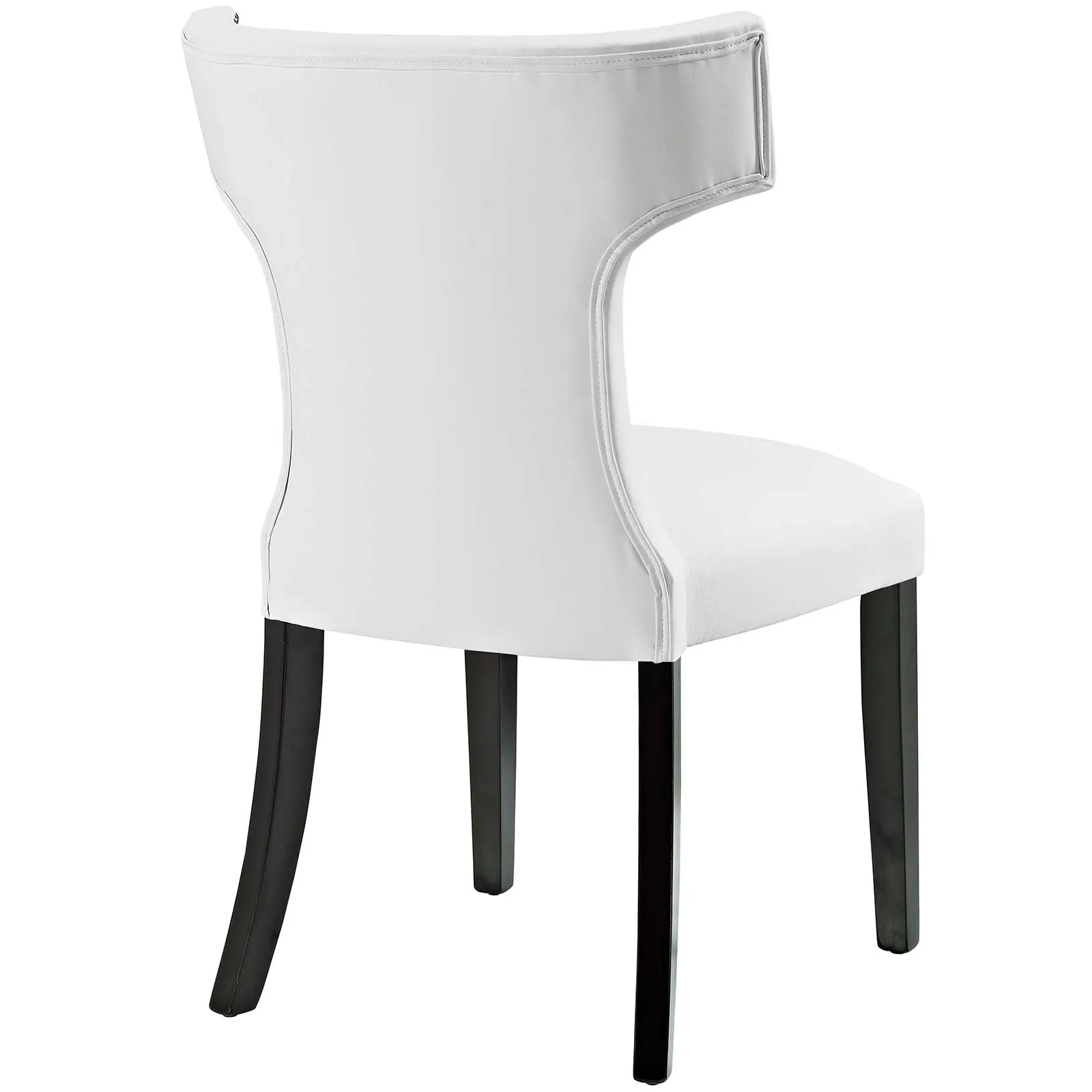 Curve Dining Side Chair Vinyl Set of 2 by Modway