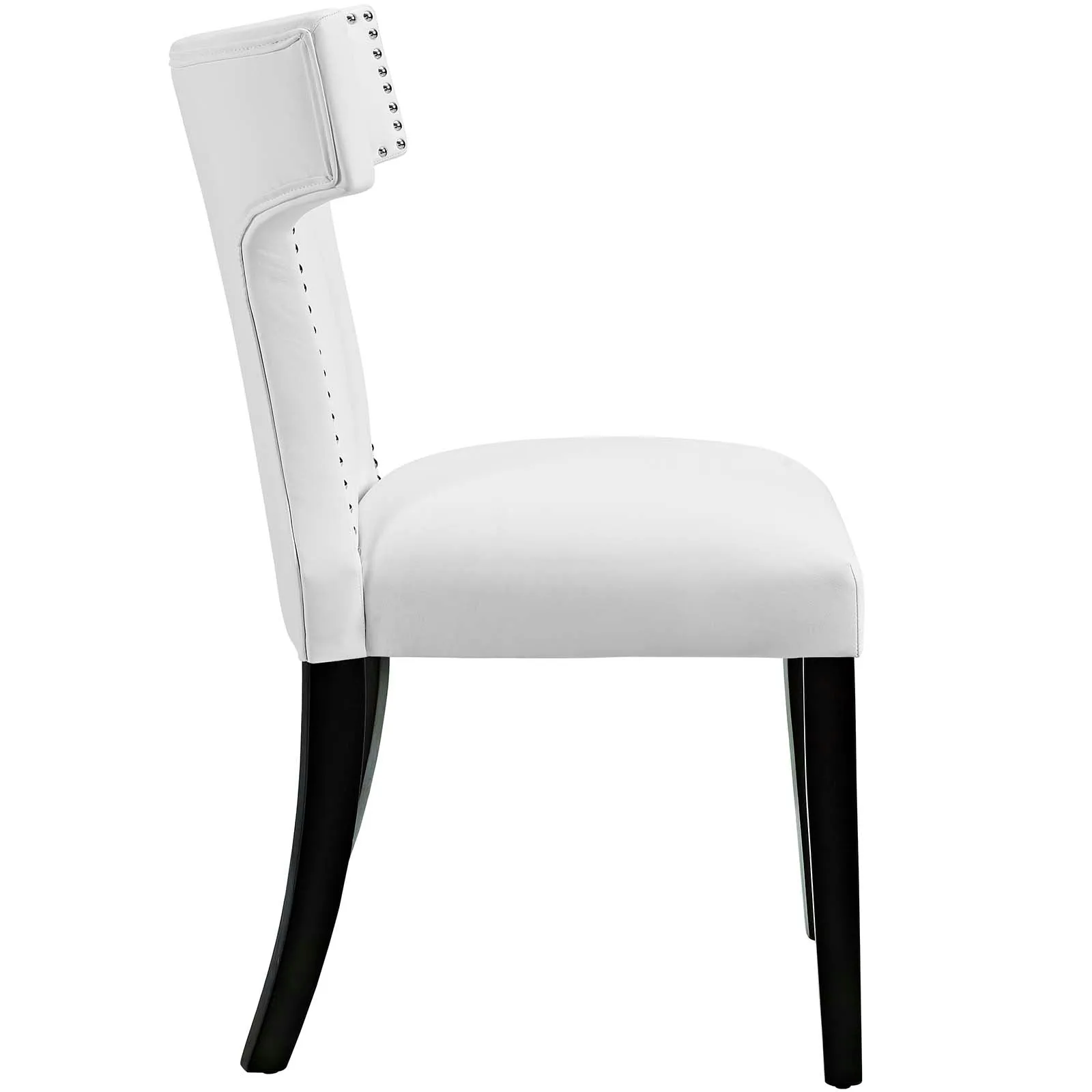 Curve Dining Side Chair Vinyl Set of 2 by Modway