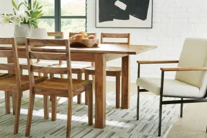 Dahlia Extension Table & 6 Wooden Side Chairs Plus 2 Arm Chairs