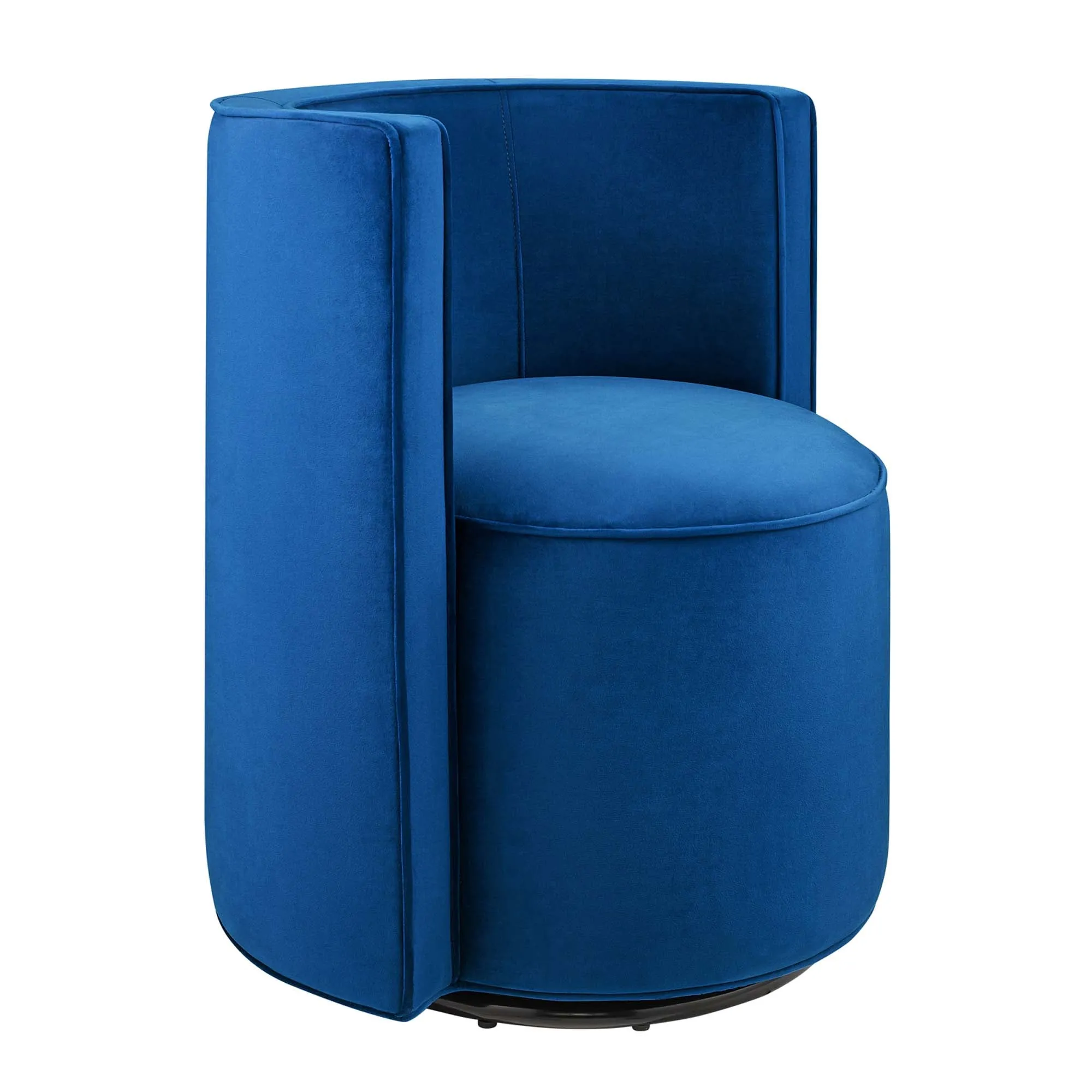 Della Performance Velvet Fabric Swivel Chair by Modway