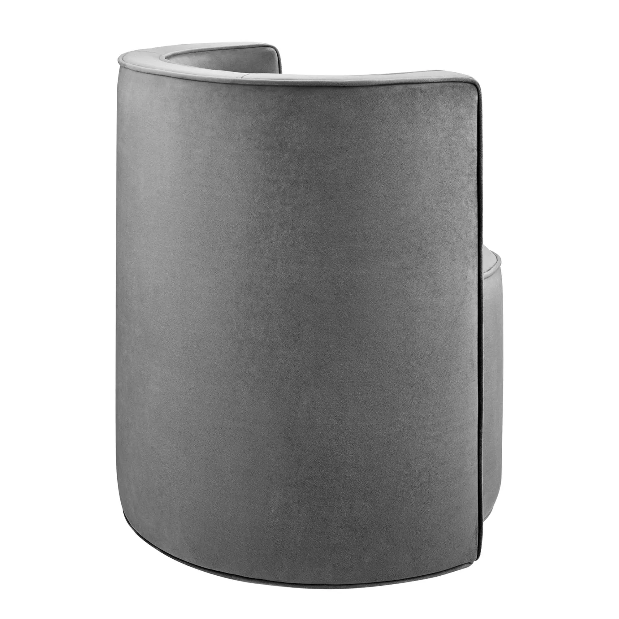 Della Performance Velvet Fabric Swivel Chair by Modway