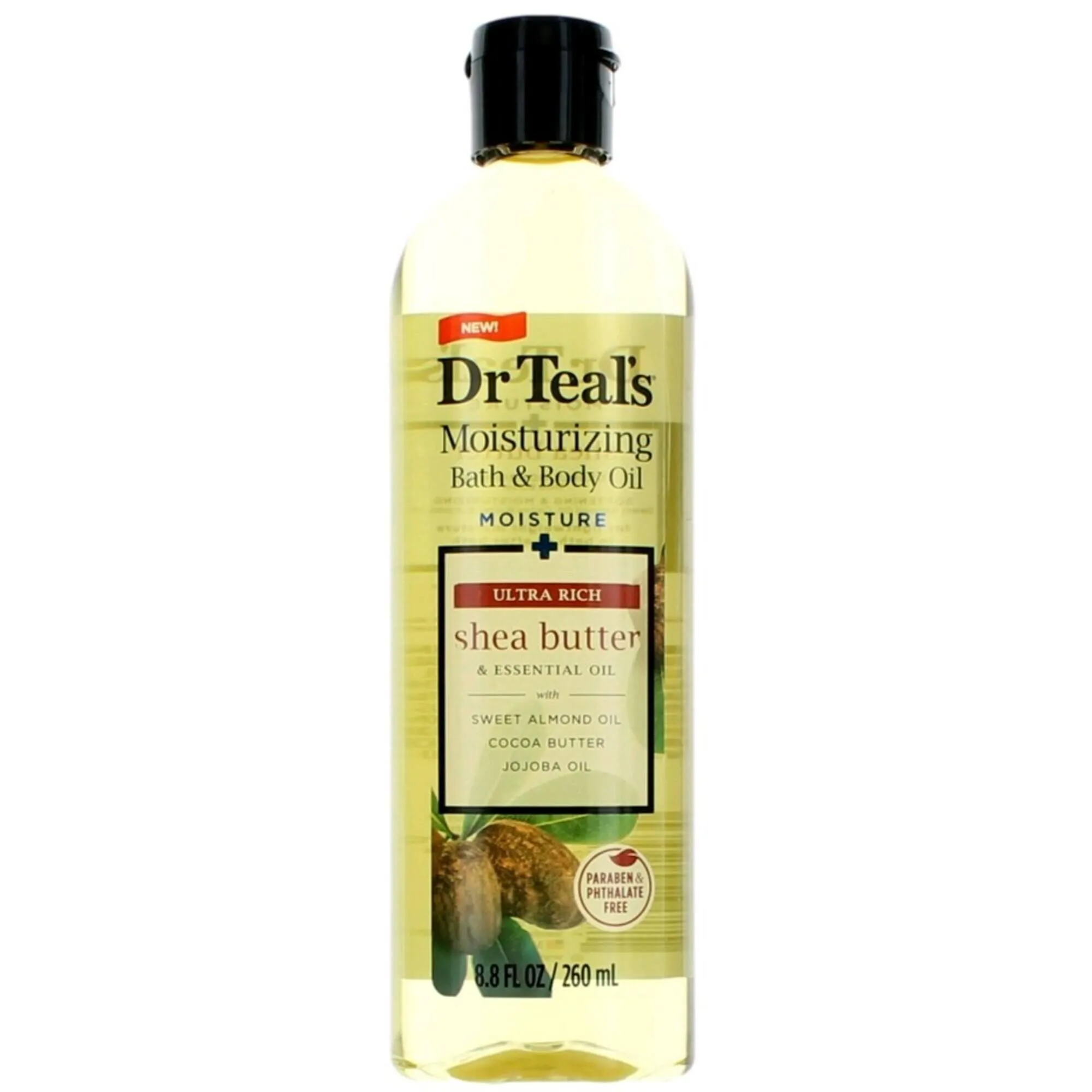 Dr. Teal's Unisex Moisturizing Bath and Body Oil - Ultra Rich Shea Butter, 8.8 oz