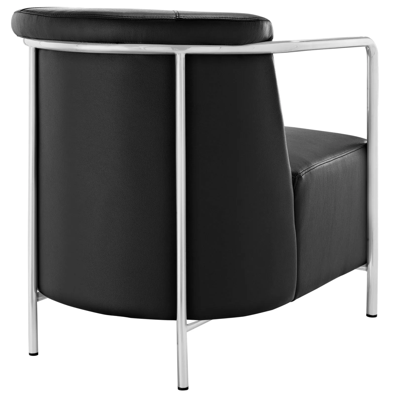 Ebb Upholstered Vinyl Lounge Chair by Modway