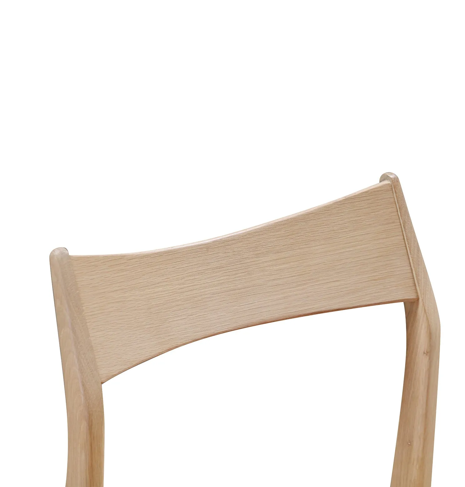 Eclipse Dining Chair - Oak / Black Leather