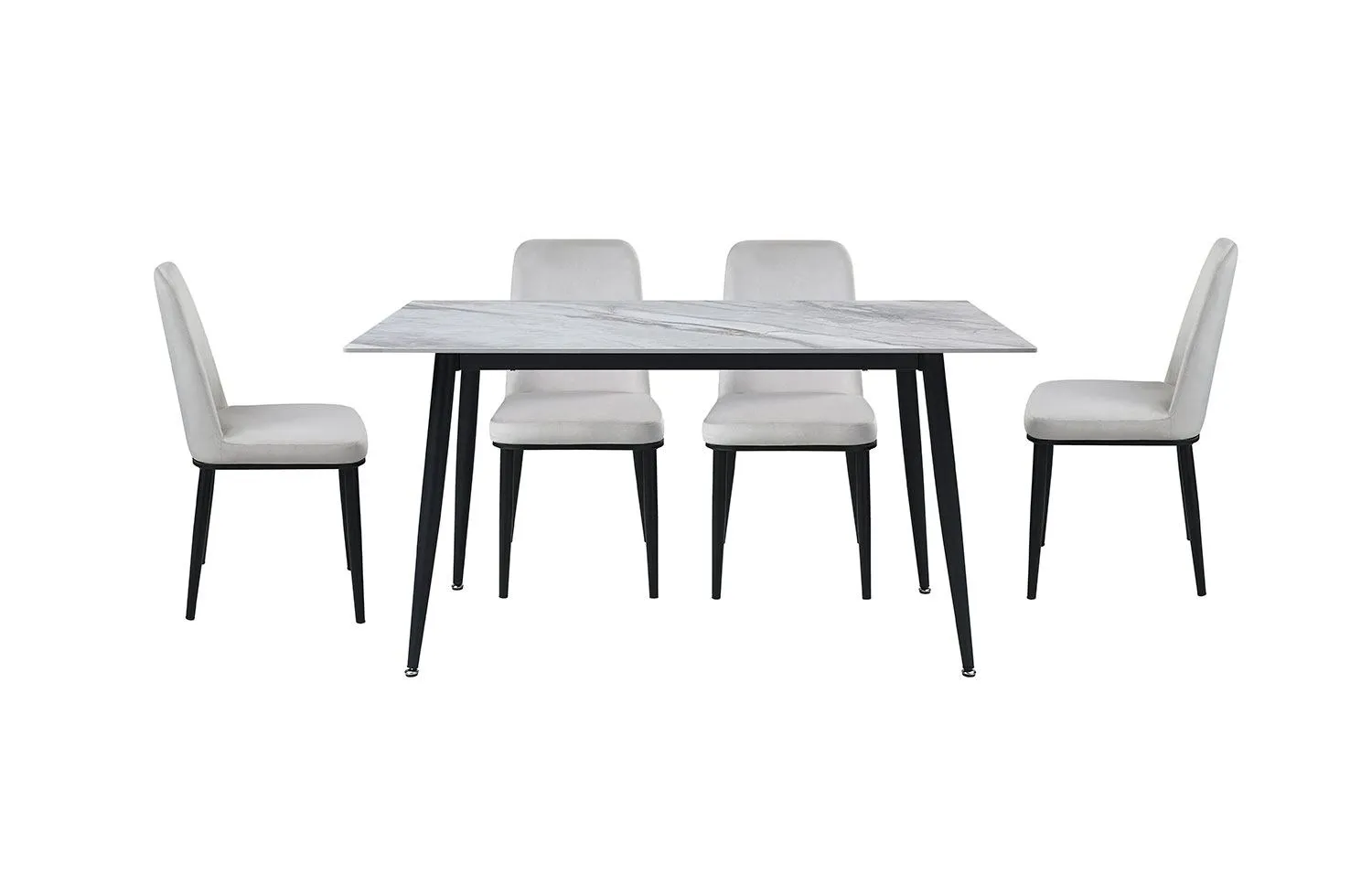 Emberly Dining Chair - Beige, Black