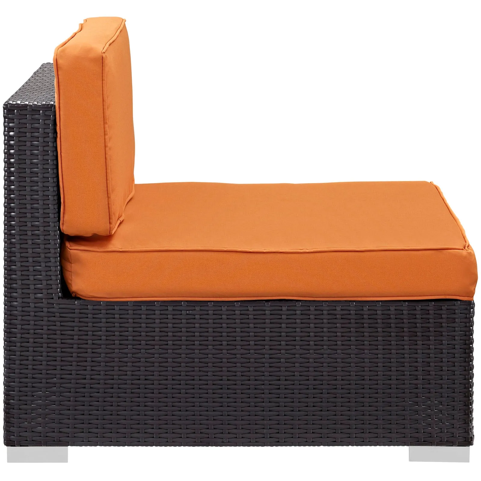 Gather Outdoor Patio Armless Chair Set of 2 by Modway