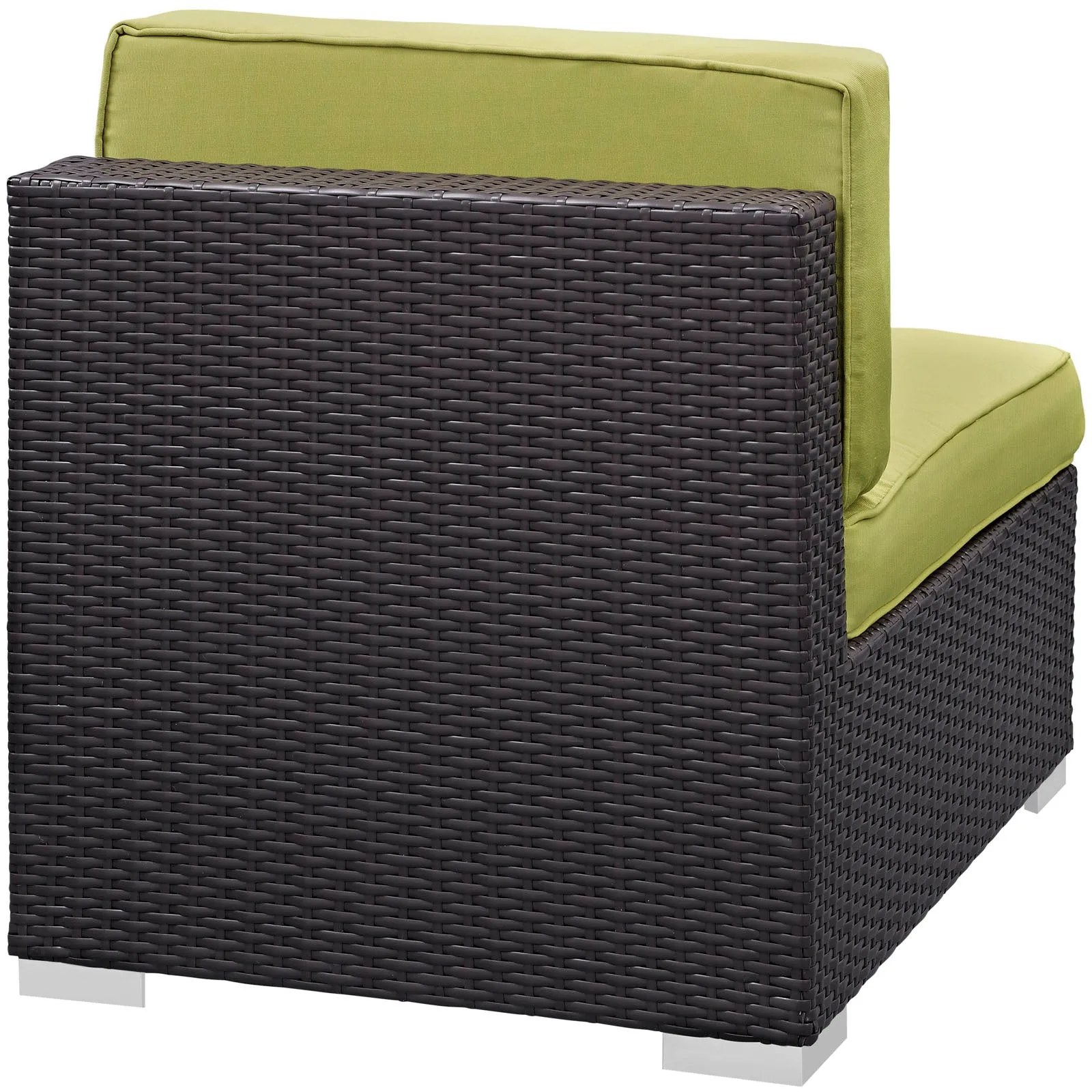 Gather Outdoor Patio Armless Chair Set of 2 by Modway