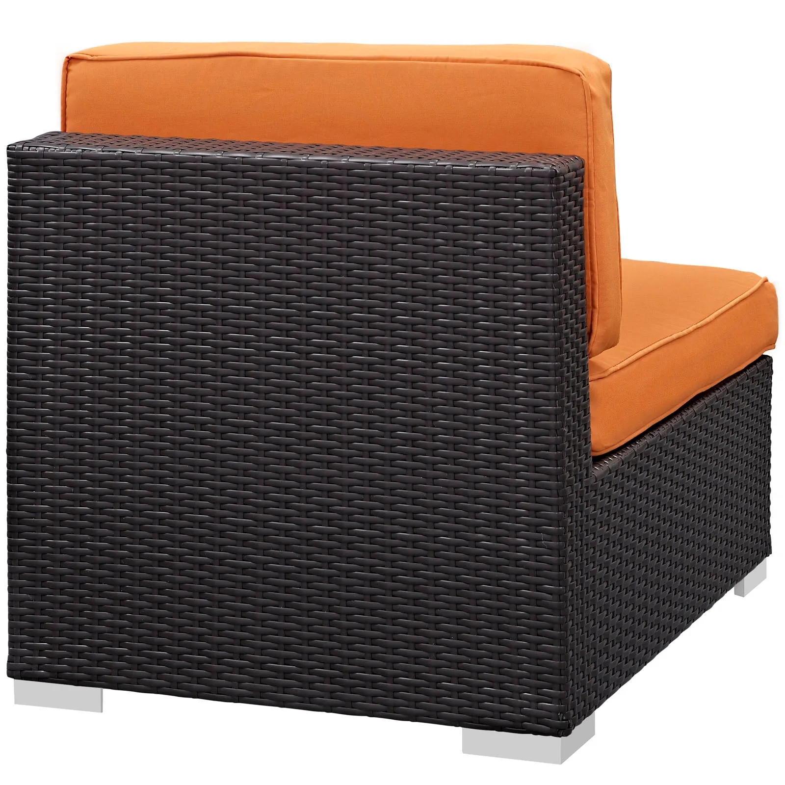 Gather Outdoor Patio Armless Chair Set of 2 by Modway