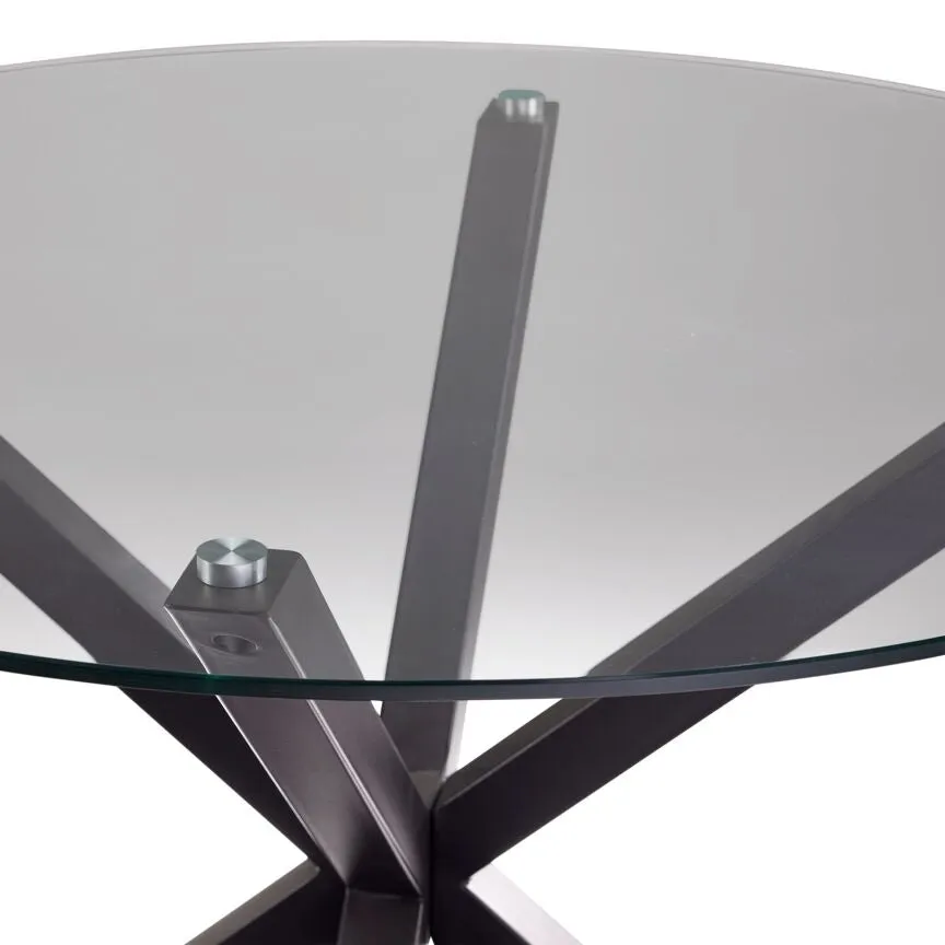 Gianna 5-Piece Dining Set - Glass