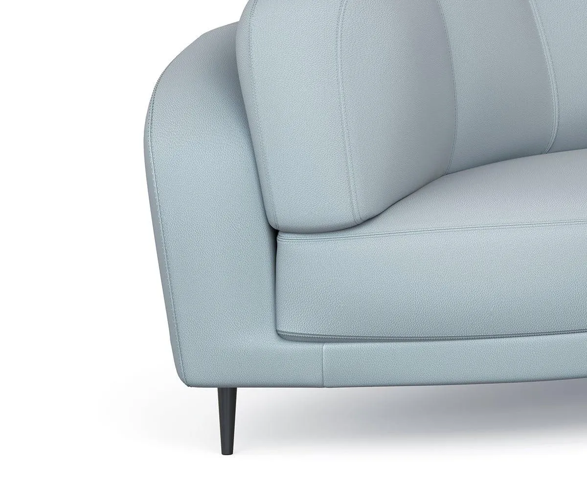 Giovanna Curved Leather Sectional