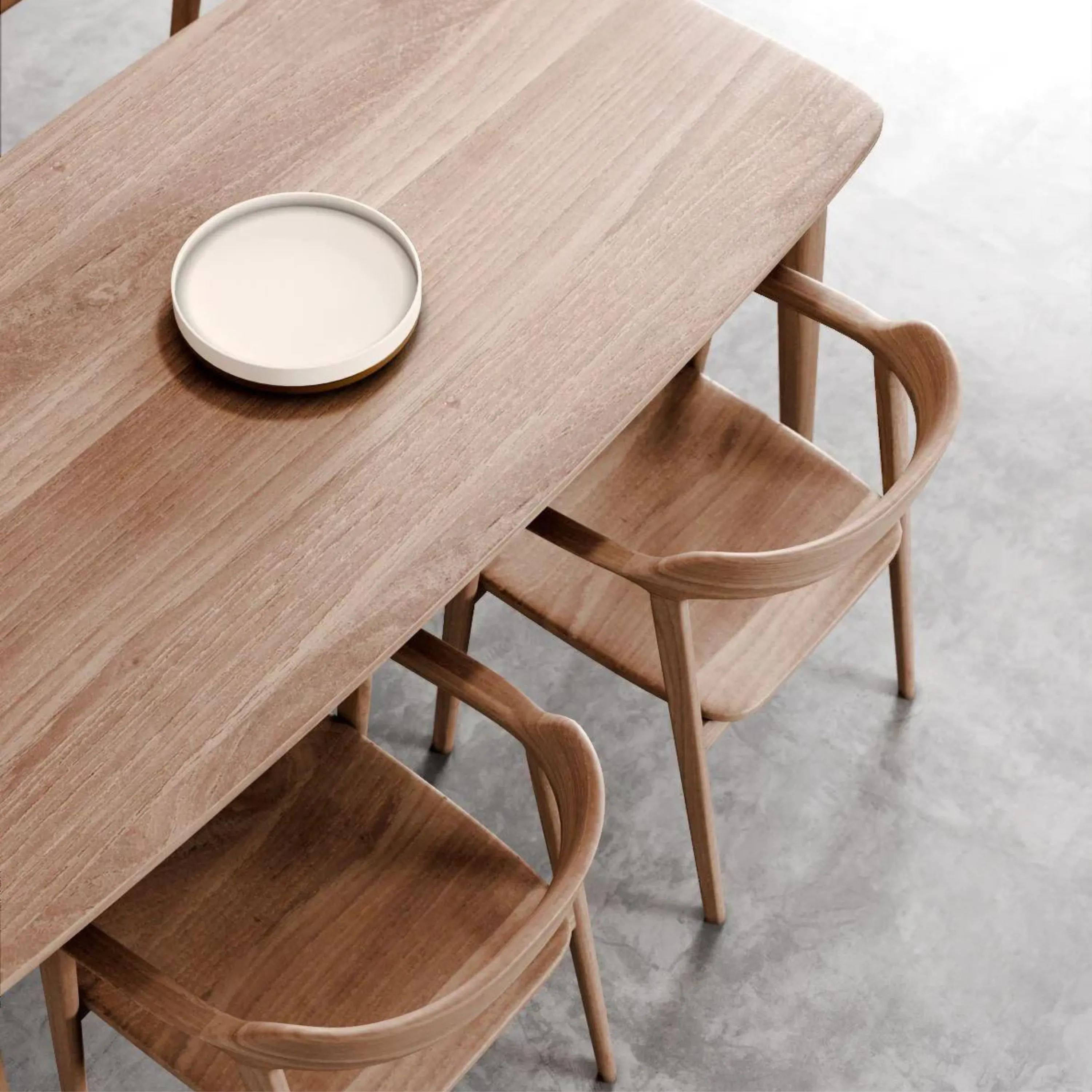 Grasshopper Rectangular Dining Table 180cm - Oak