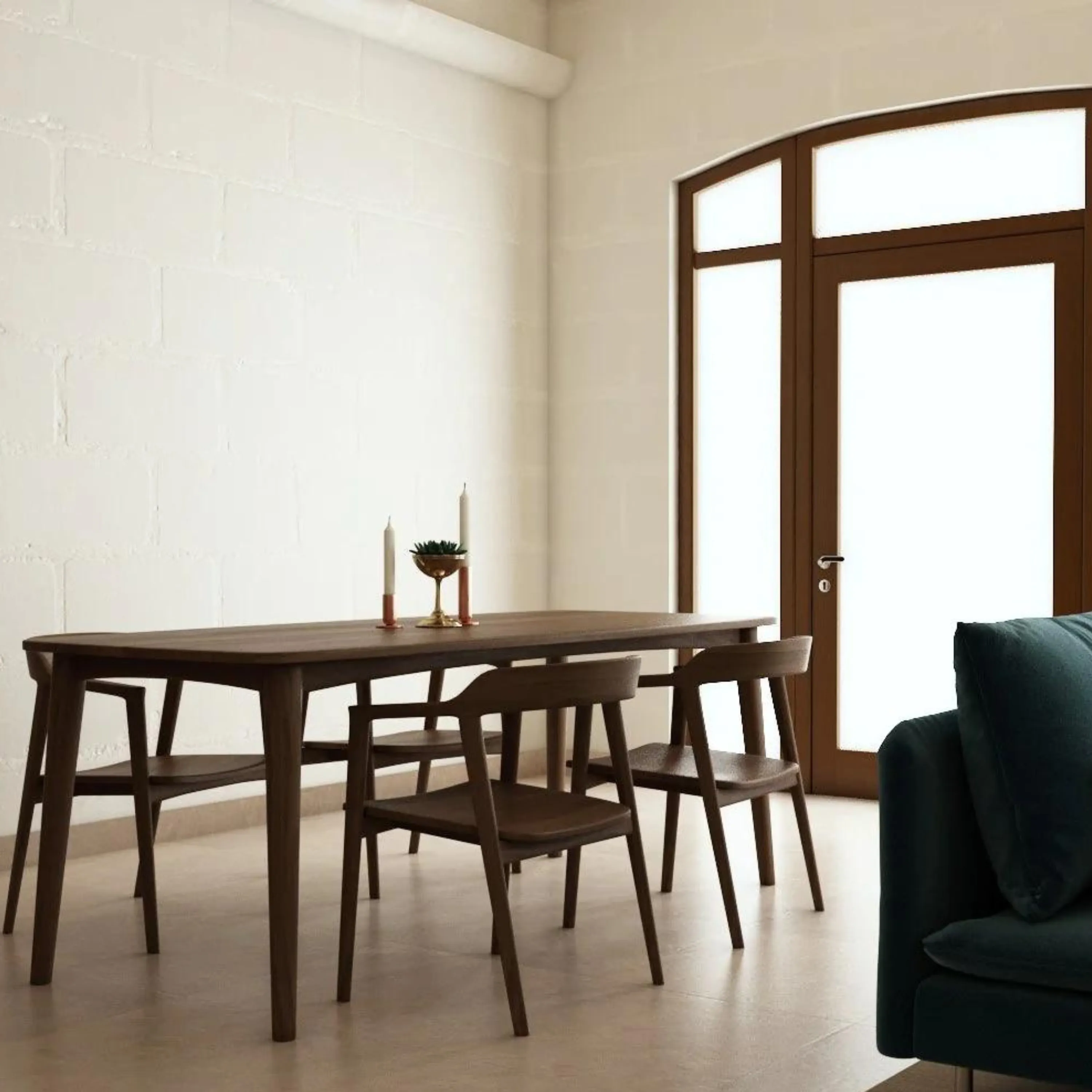 Grasshopper Rectangular Dining Table 180cm - Teak