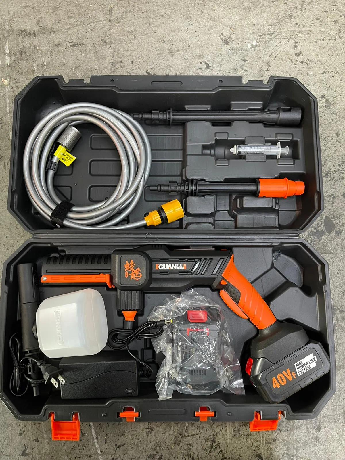 Guan Xin 40V Cordless Pressure Washer with 5m Hose | Model : HPW-GX005 (Discontinued)