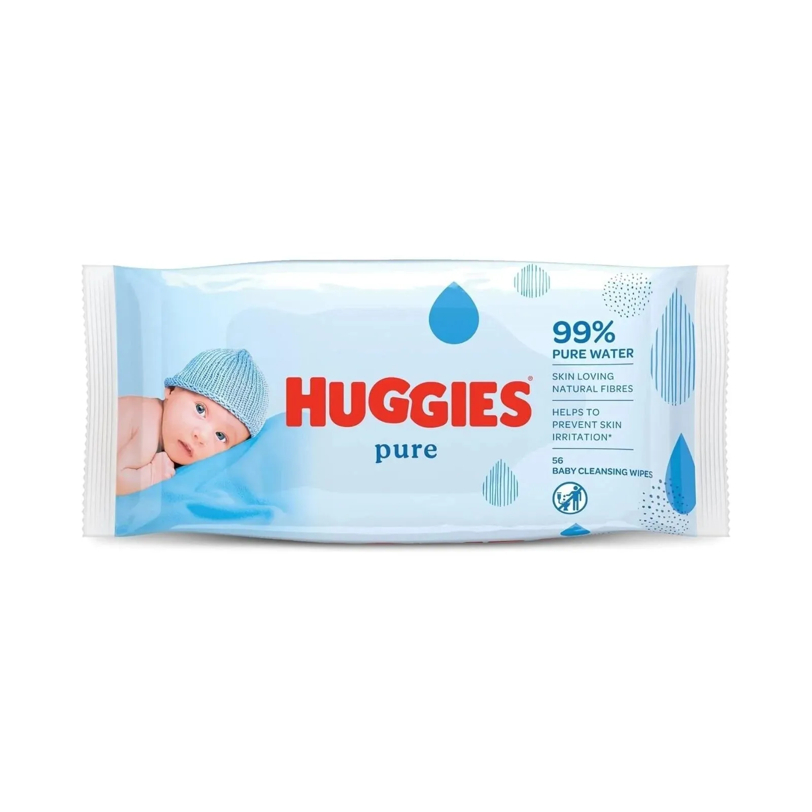 Huggies Baby Wipes Pure 12x56s