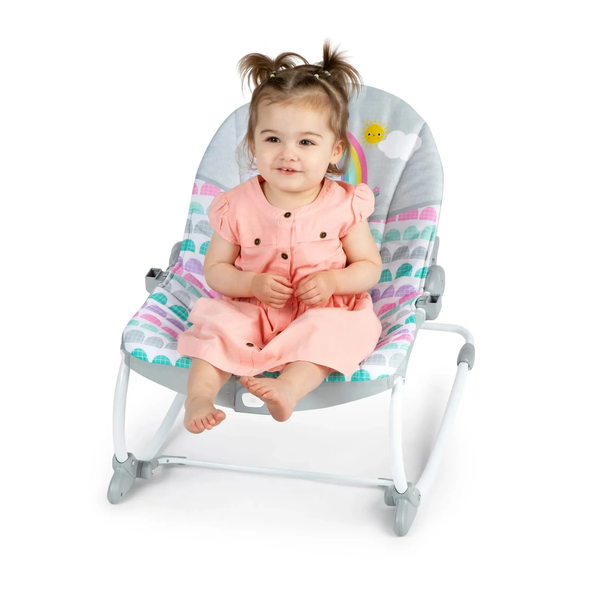 Infant to Toddler Baby Rocker - Rosy Rainbow