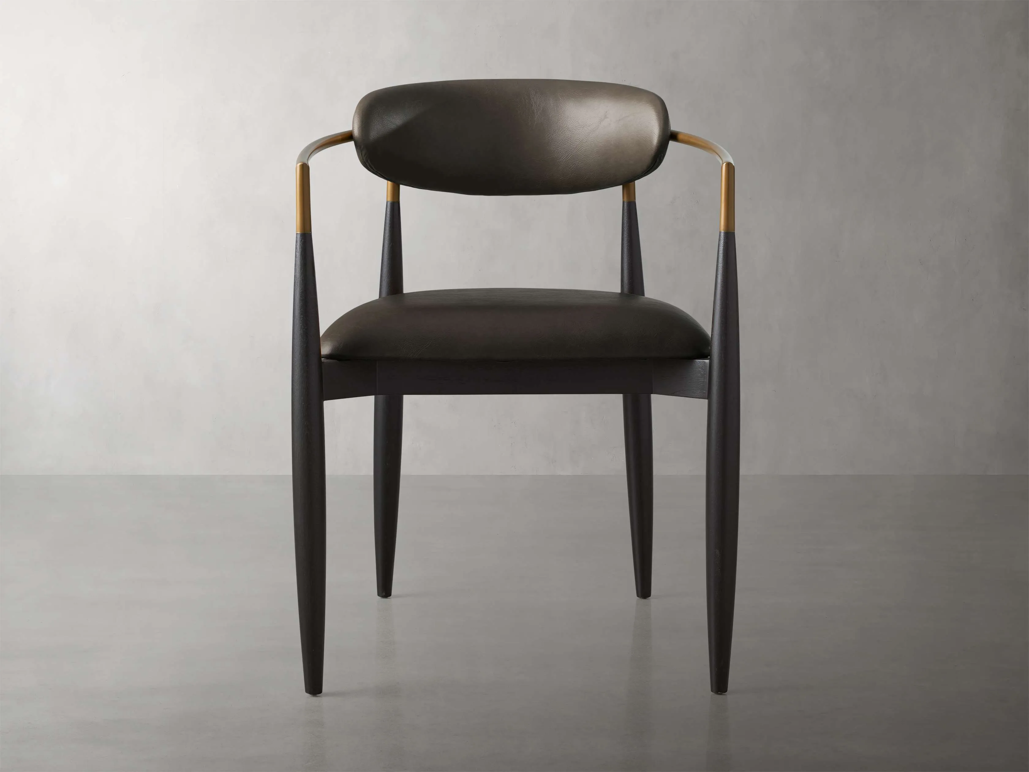 Jagger Faux Leather Dining Arm Chair
