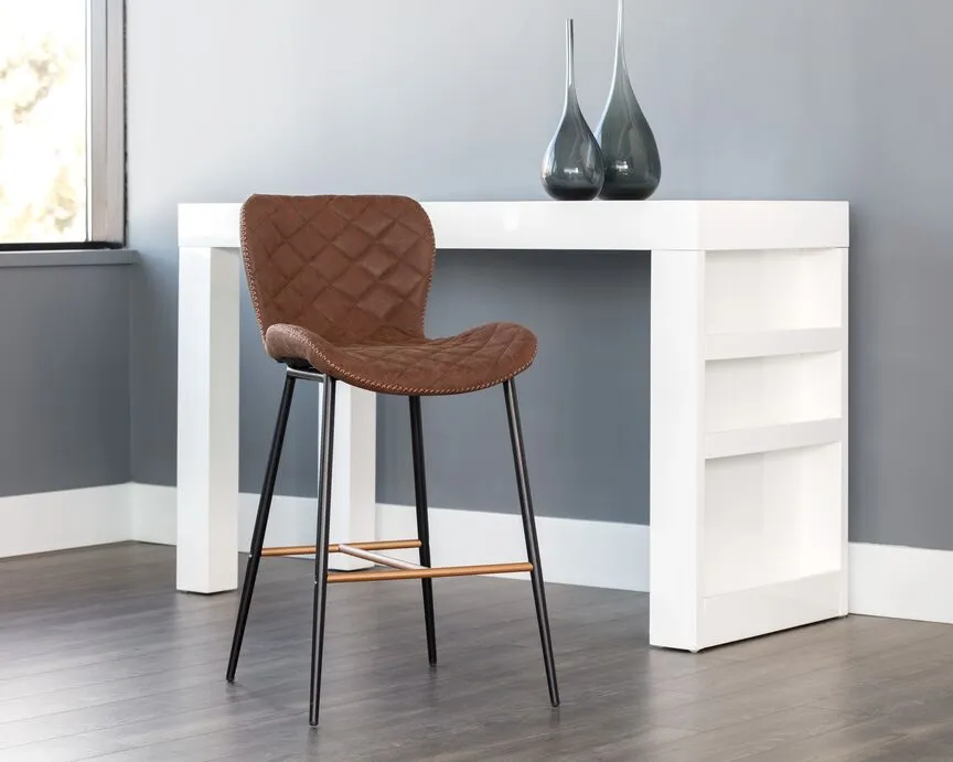 June Counter Height Stool - Antique Brown