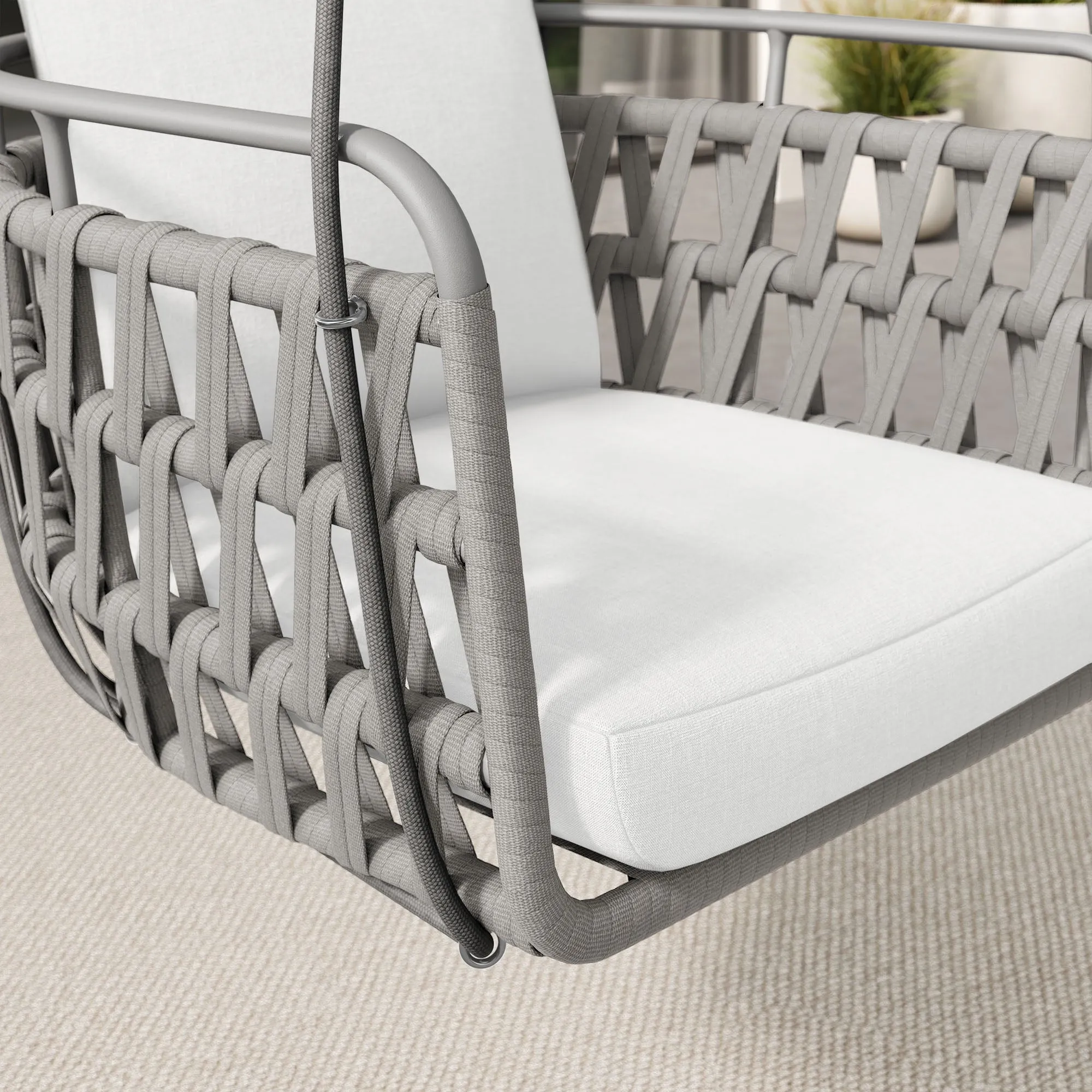 Kaliah Outdoor Patio Aluminum Swing Chair by Modway