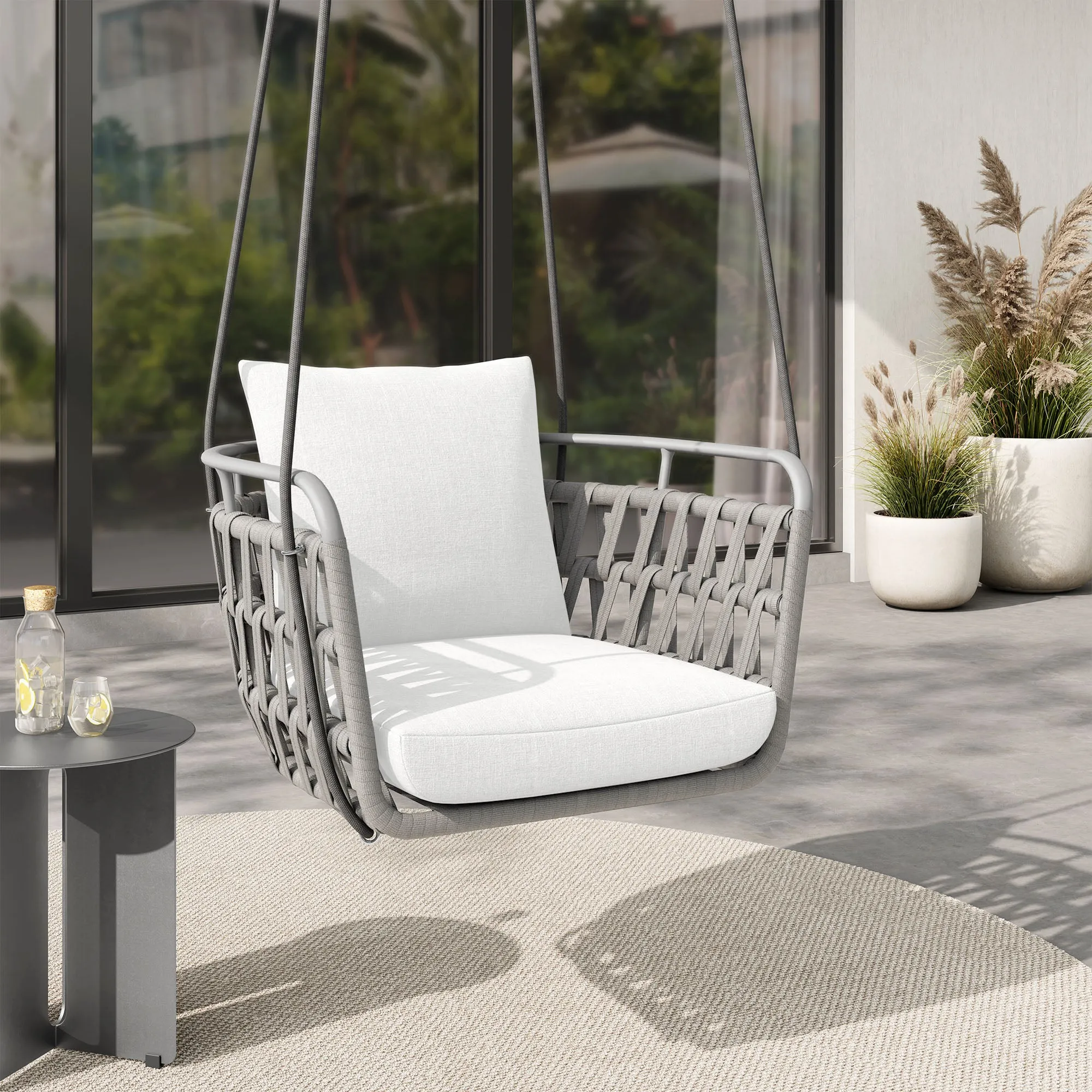 Kaliah Outdoor Patio Aluminum Swing Chair by Modway