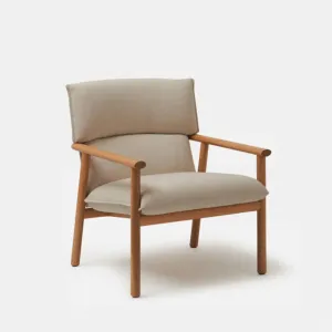 Label Armchair High - Oak/Beige