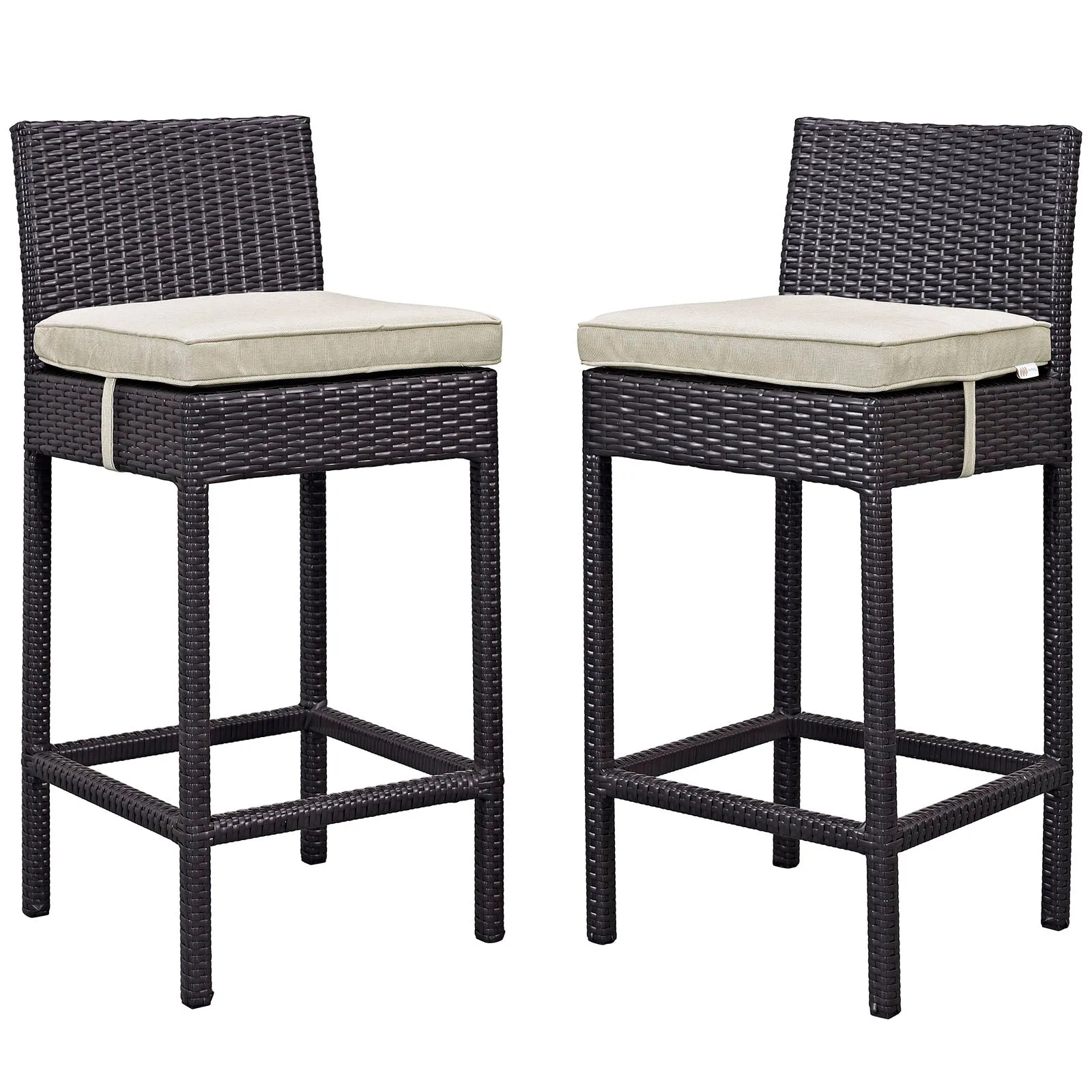 Lift Outdoor Patio Bar Stool Set of 2 by Modway