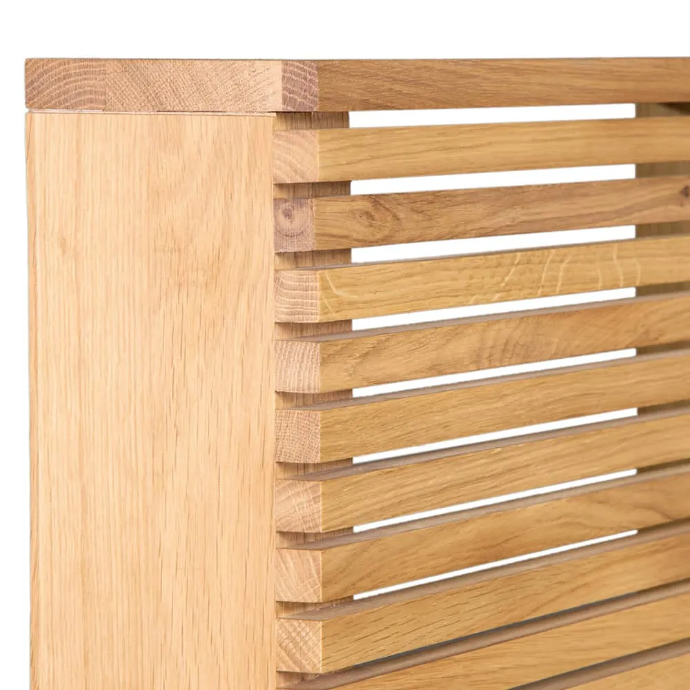 Linear King Bed - Oak