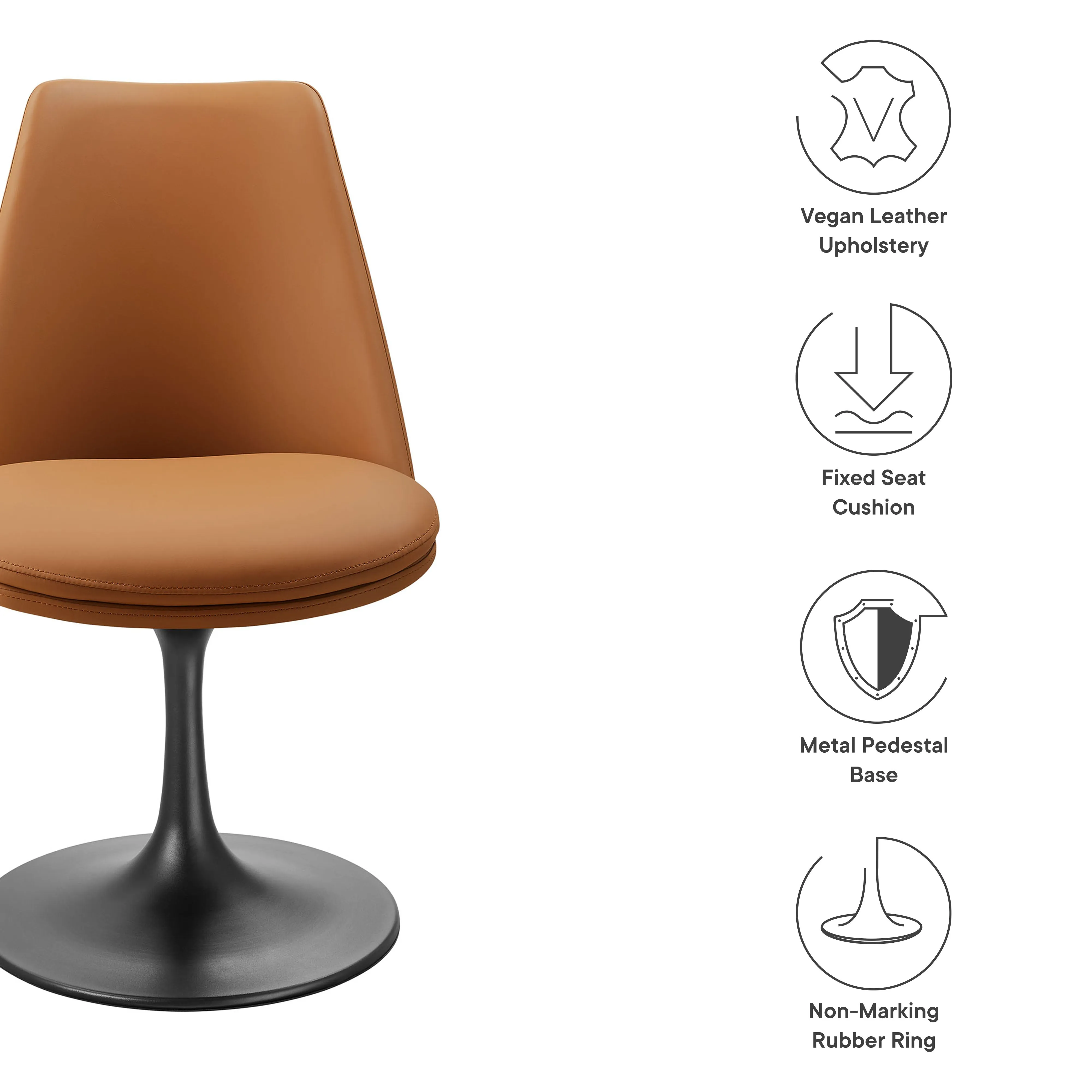 Lippa Swivel Dining Chair by Modway