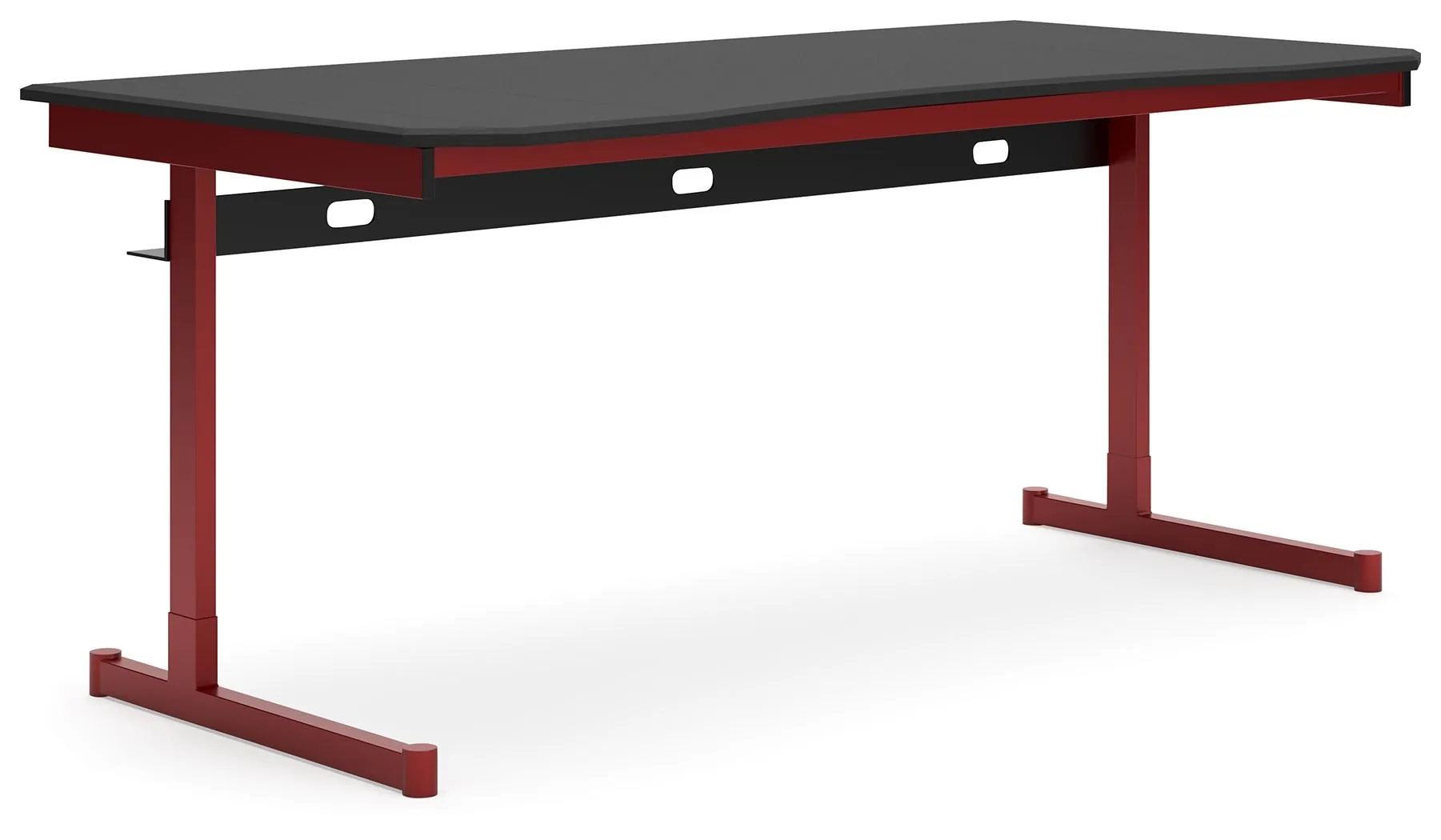 Lynxtyn Red / Black Home Office Desk