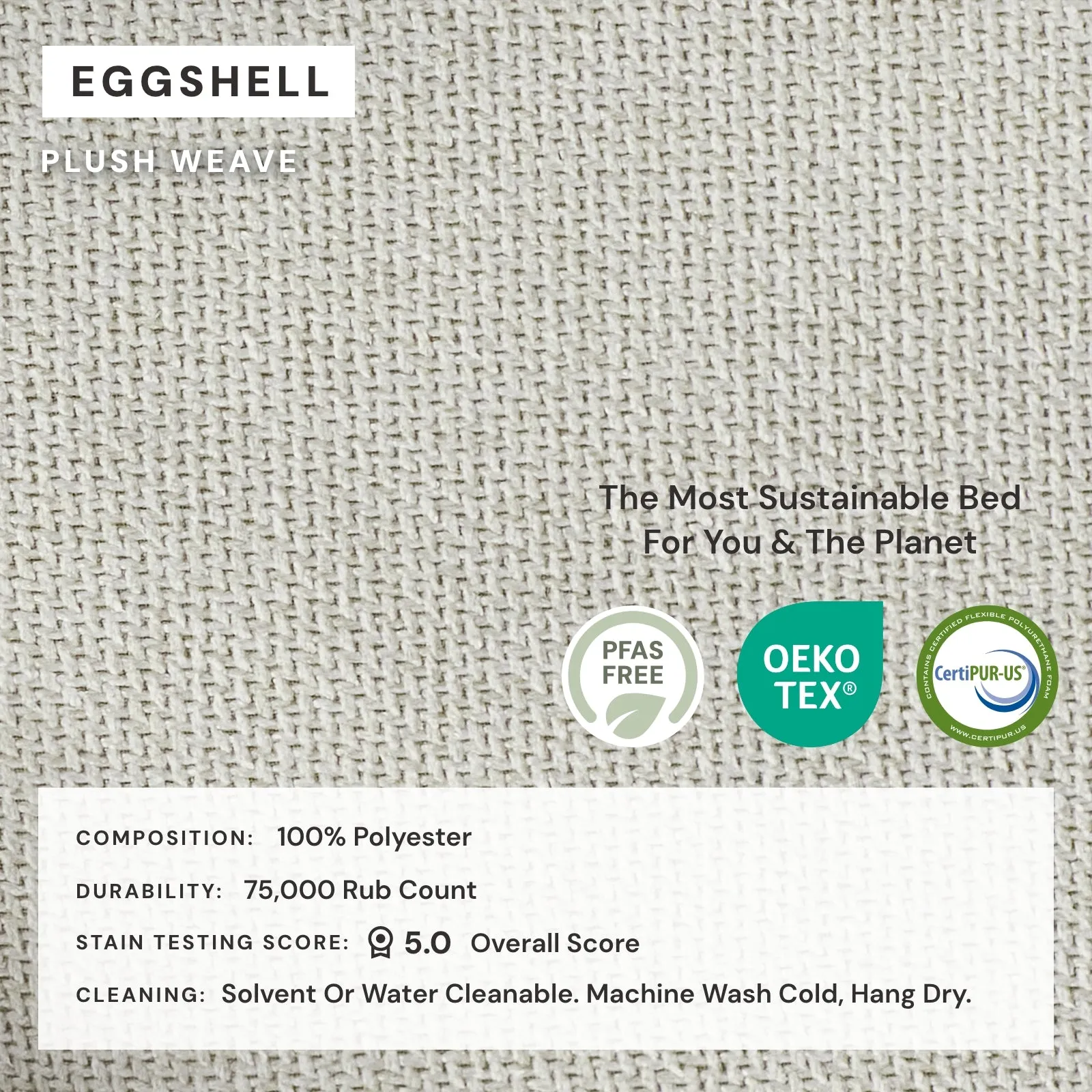 Modular Performance 7-Seater Open-Ends U-Sectional in Eggshell | Deluxe Blend