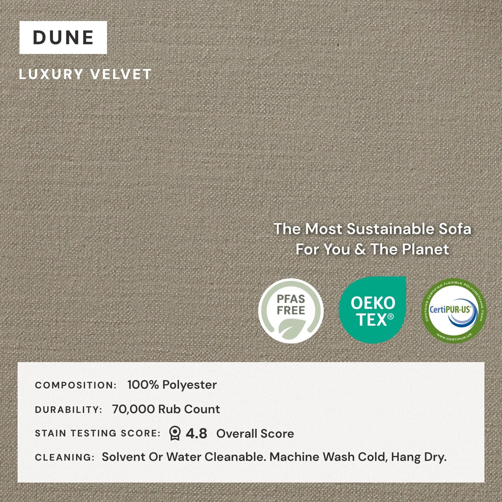 Modular Performance 9-Seater U-Sectional in Dune | Deluxe Blend