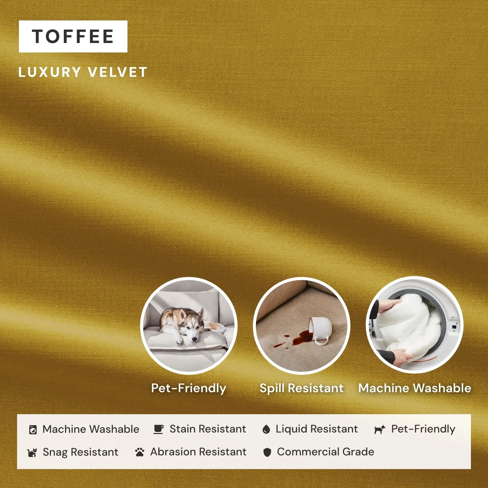 Modular Performance 9-Seater U-Sectional in Toffee | Relaxed Blend