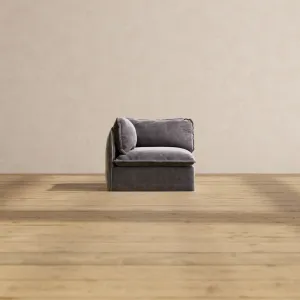 Modular Performance End Chair in Cinder | Deluxe Blend