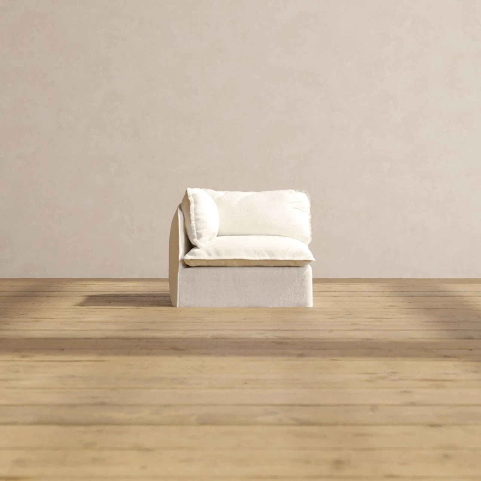 Modular Performance End Chair in Mousse | Relaxed Blend