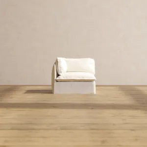 Modular Performance End Chair in Mousse | Relaxed Blend