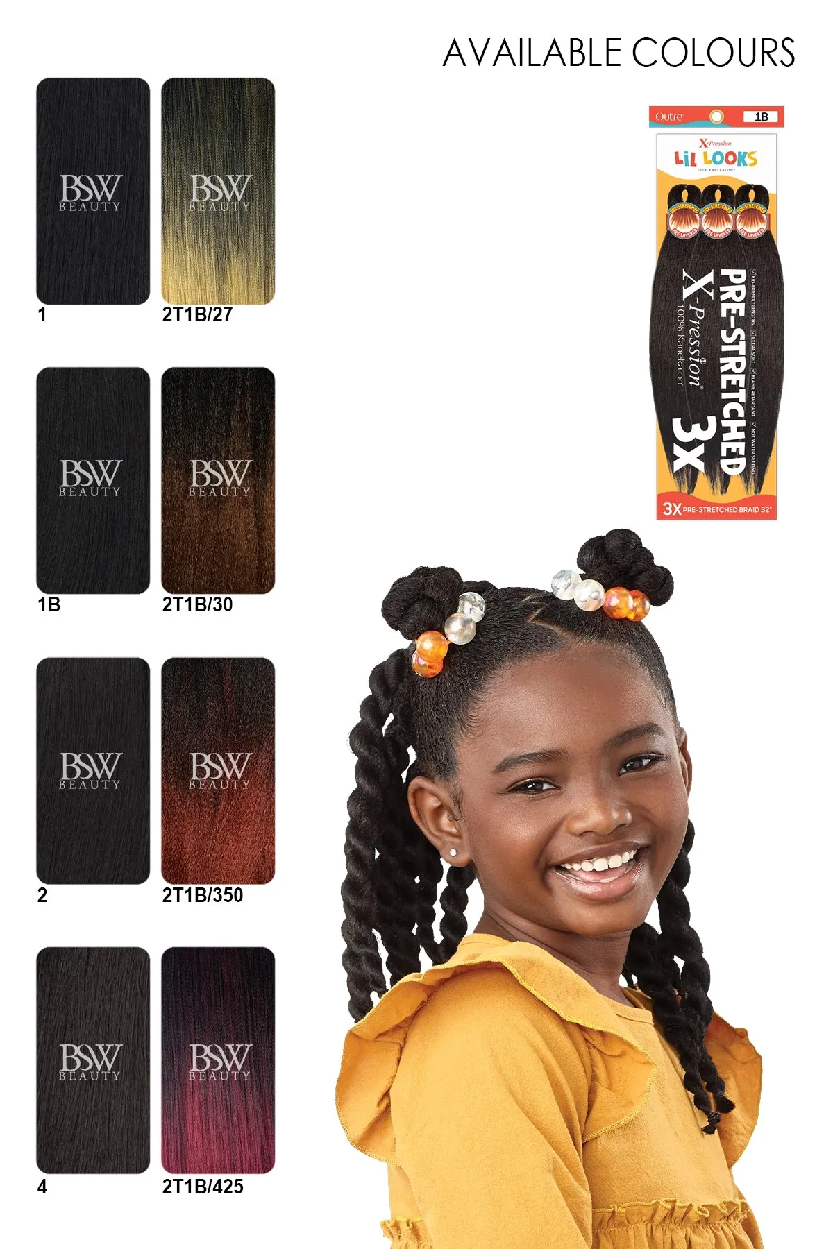 OUTRE LIL LOOKS 3X PRE-STRETCHED BRAID 32″