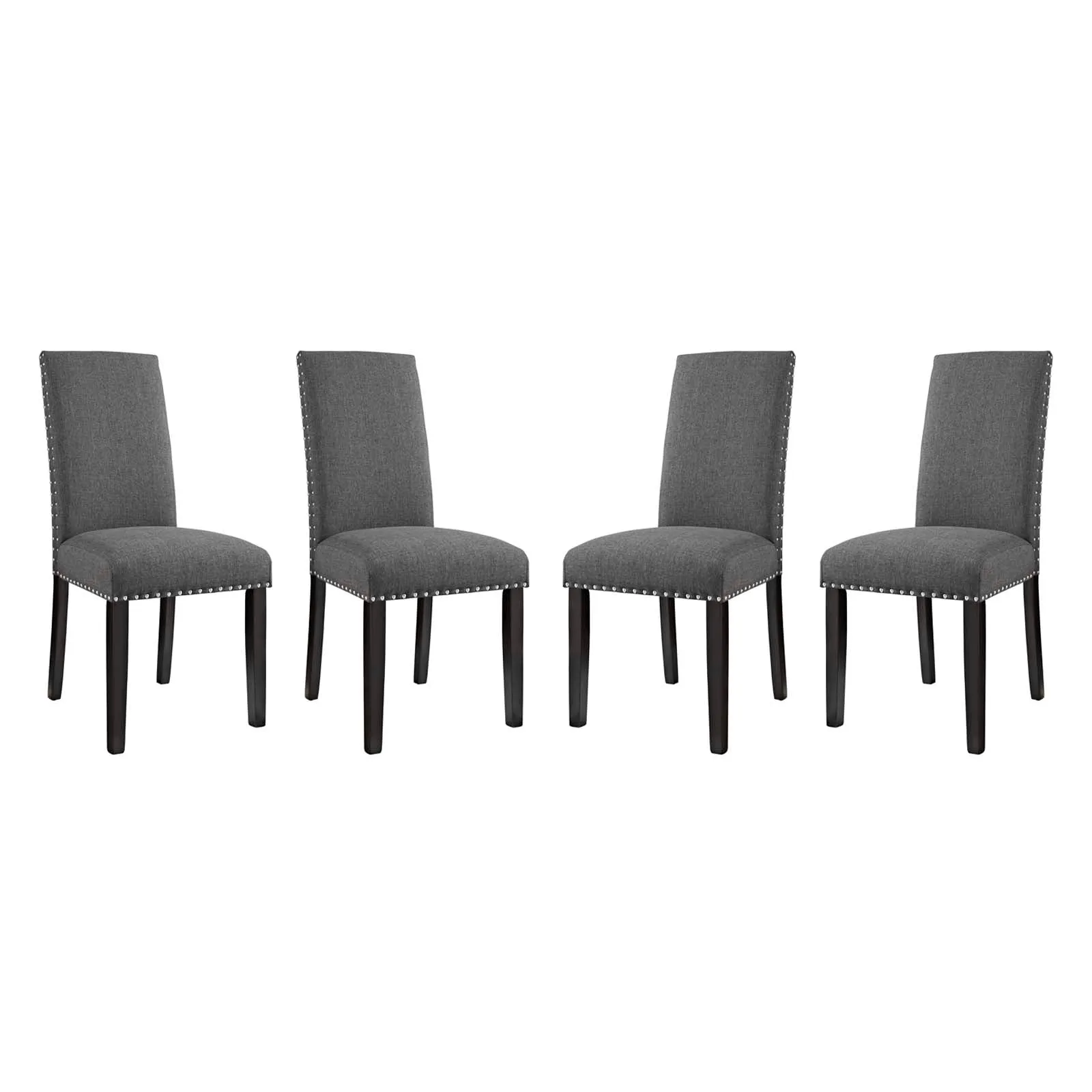 Parcel Dining Side Chair Fabric Set of 4 by Modway