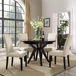 Parcel Dining Side Chair Fabric Set of 4 by Modway