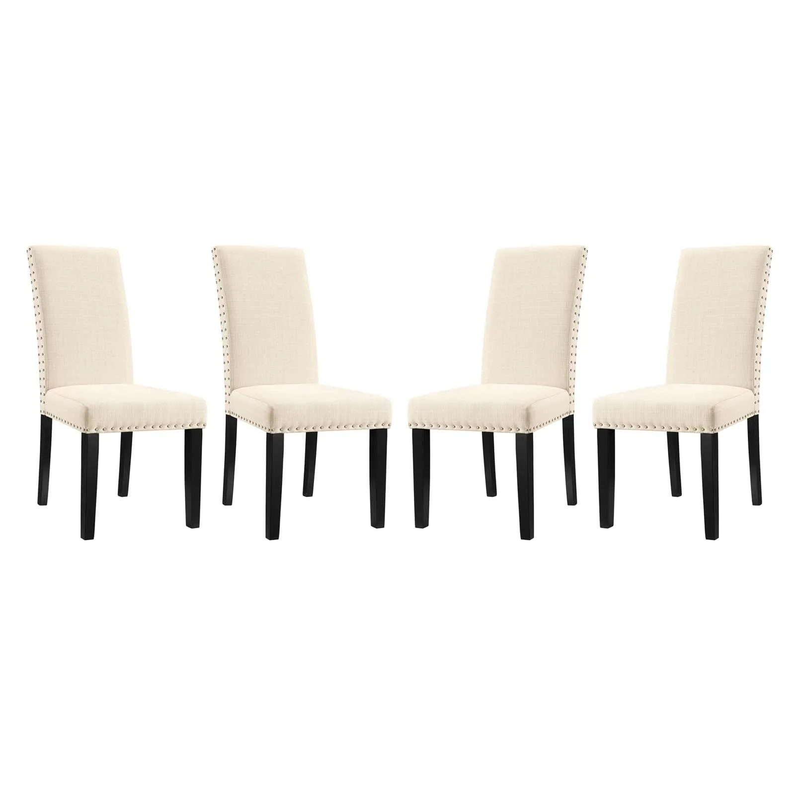 Parcel Dining Side Chair Fabric Set of 4 by Modway