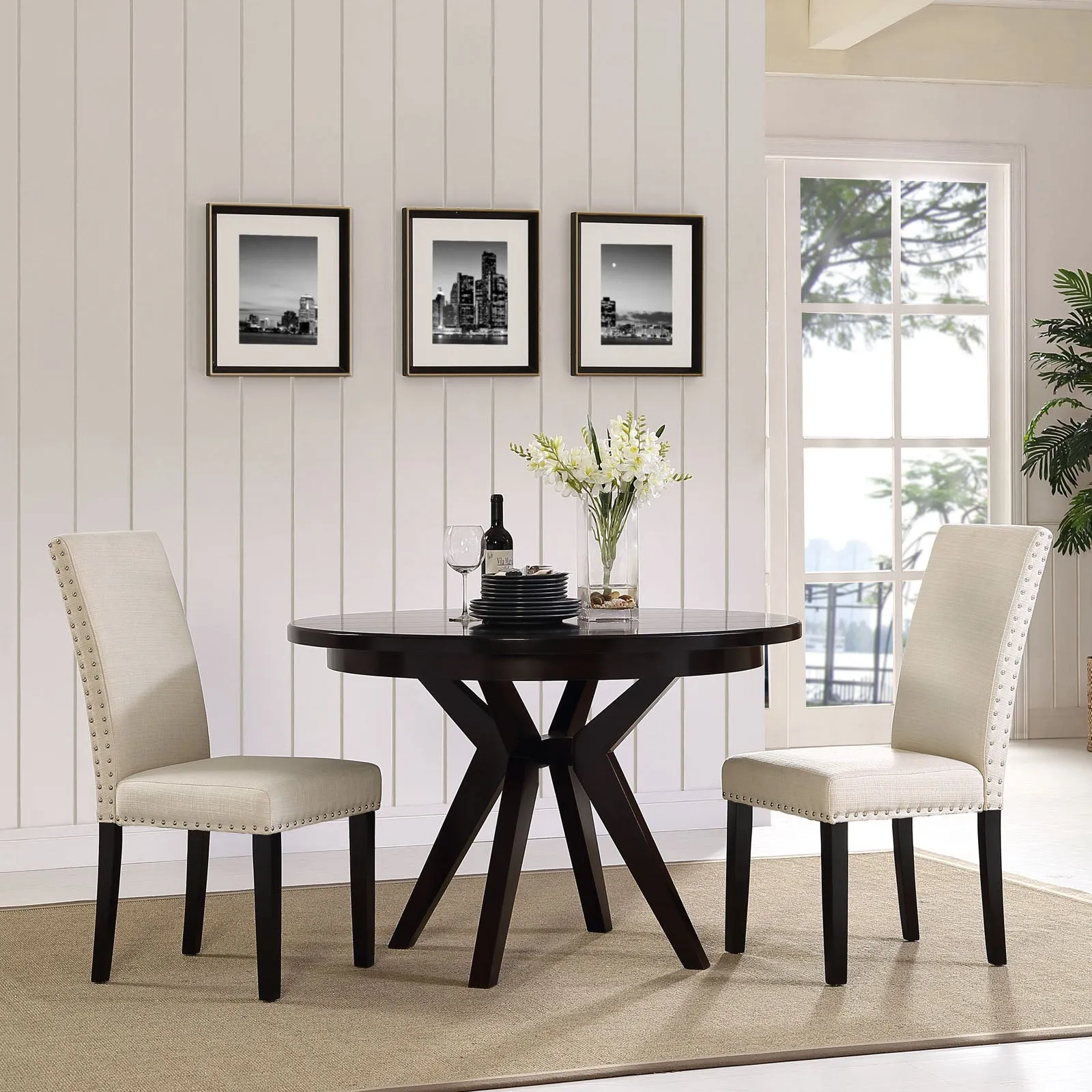 Parcel Dining Upholstered Fabric Side Chair by Modway