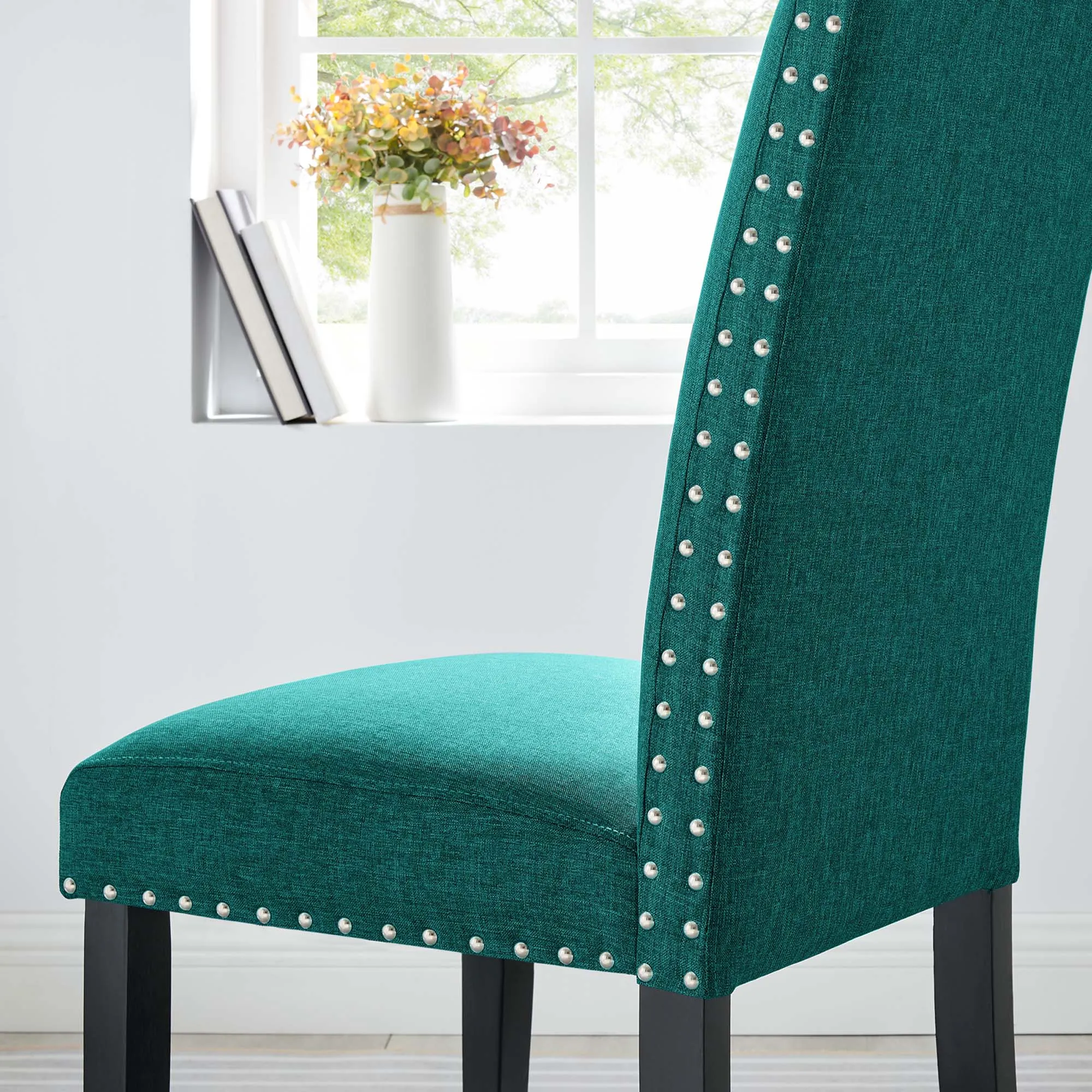 Parcel Dining Upholstered Fabric Side Chair by Modway