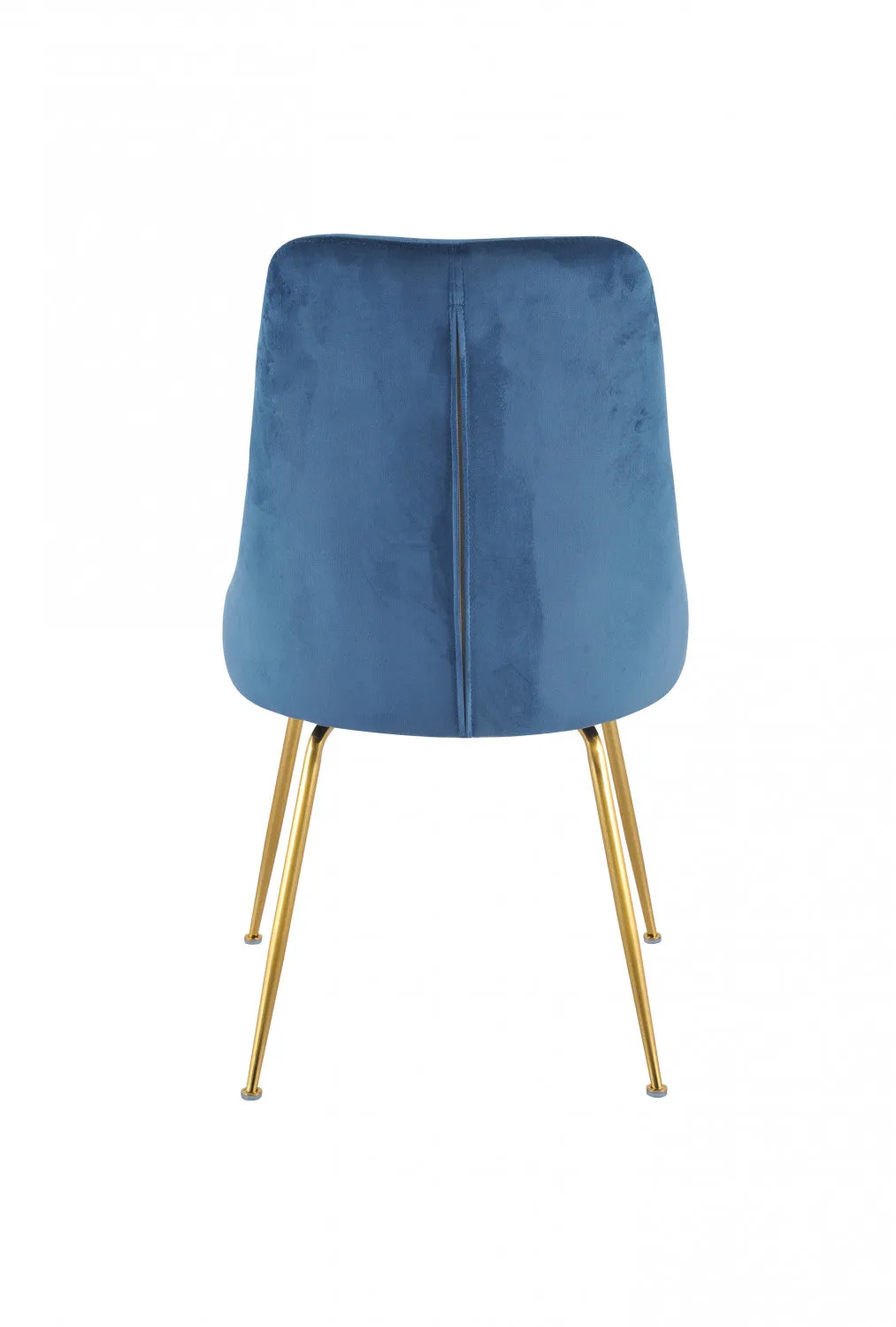 Peacock Velvet Dining Chair - Blue/Gold- Set of Two