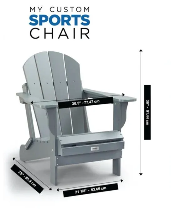 Personalized Name BGSU Folding Adirondack Chair