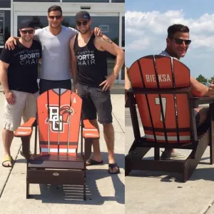 Personalized Name BGSU Folding Adirondack Chair