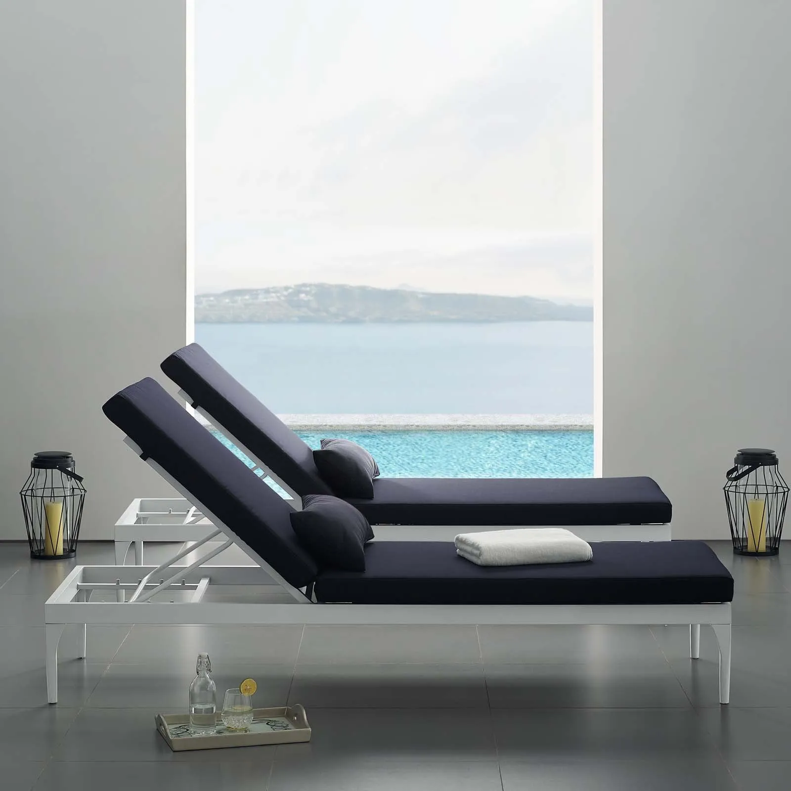 Perspective Cushion Outdoor Patio Chaise Lounge Chair by Modway