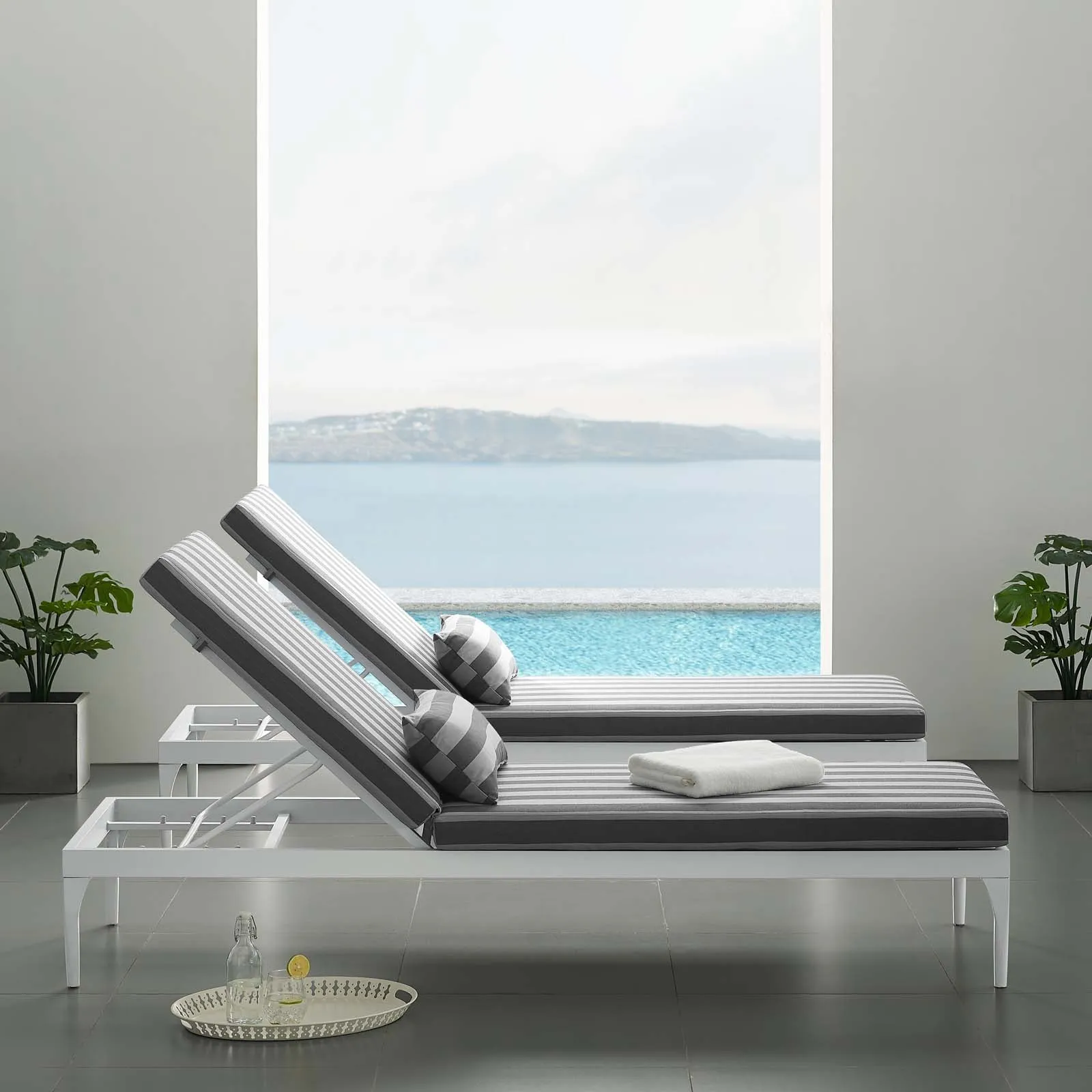 Perspective Cushion Outdoor Patio Chaise Lounge Chair by Modway