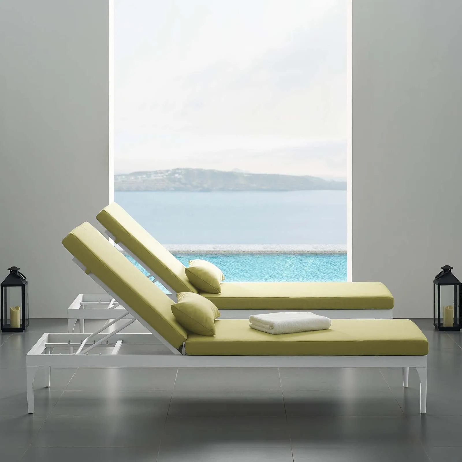 Perspective Cushion Outdoor Patio Chaise Lounge Chair by Modway