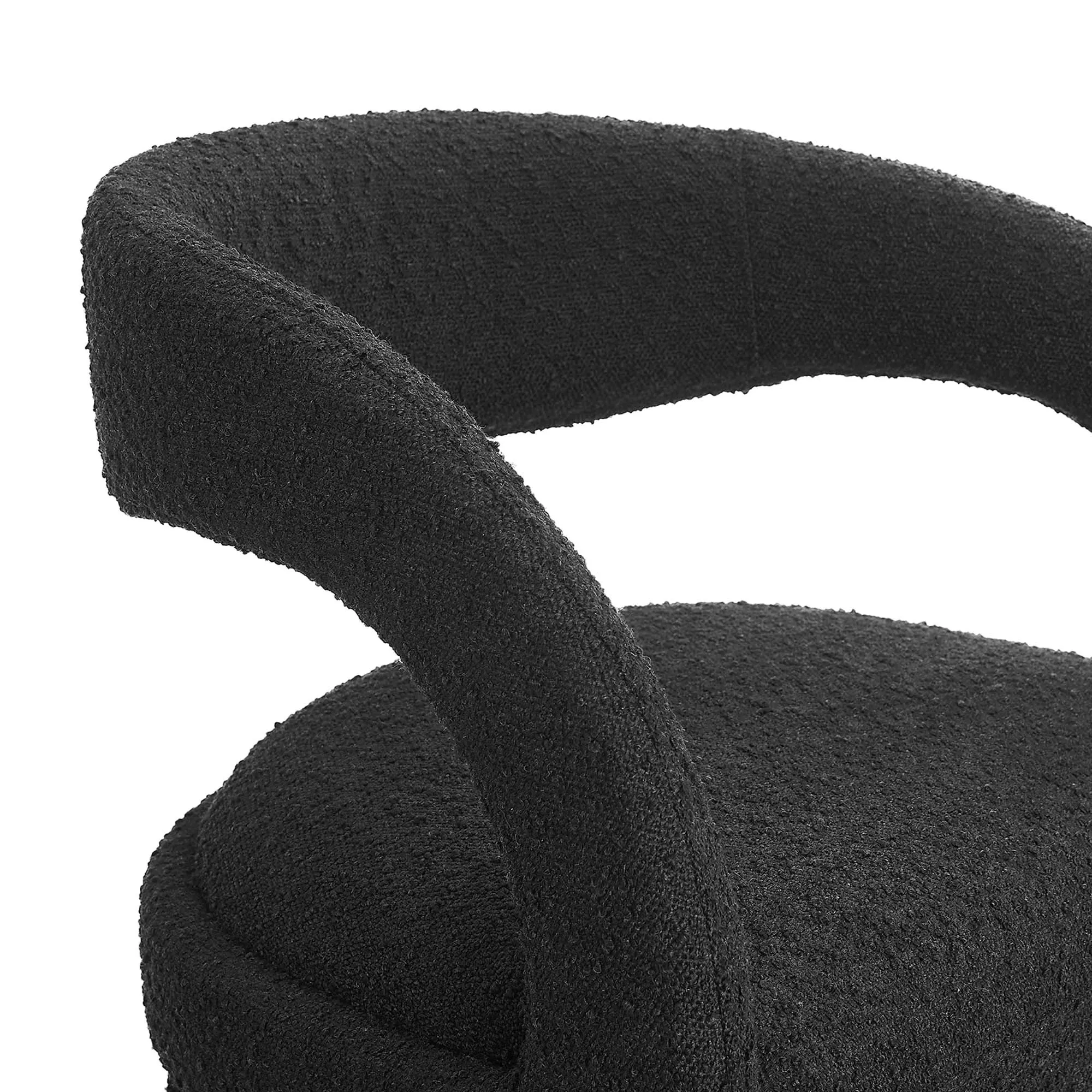 Pinnacle Boucle Upholstered Bar Stool Set of Two by Modway