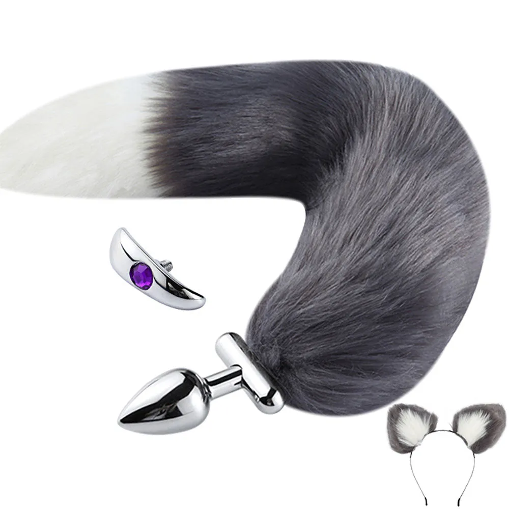 Poseable Cat Tail Butt Plug & Ears